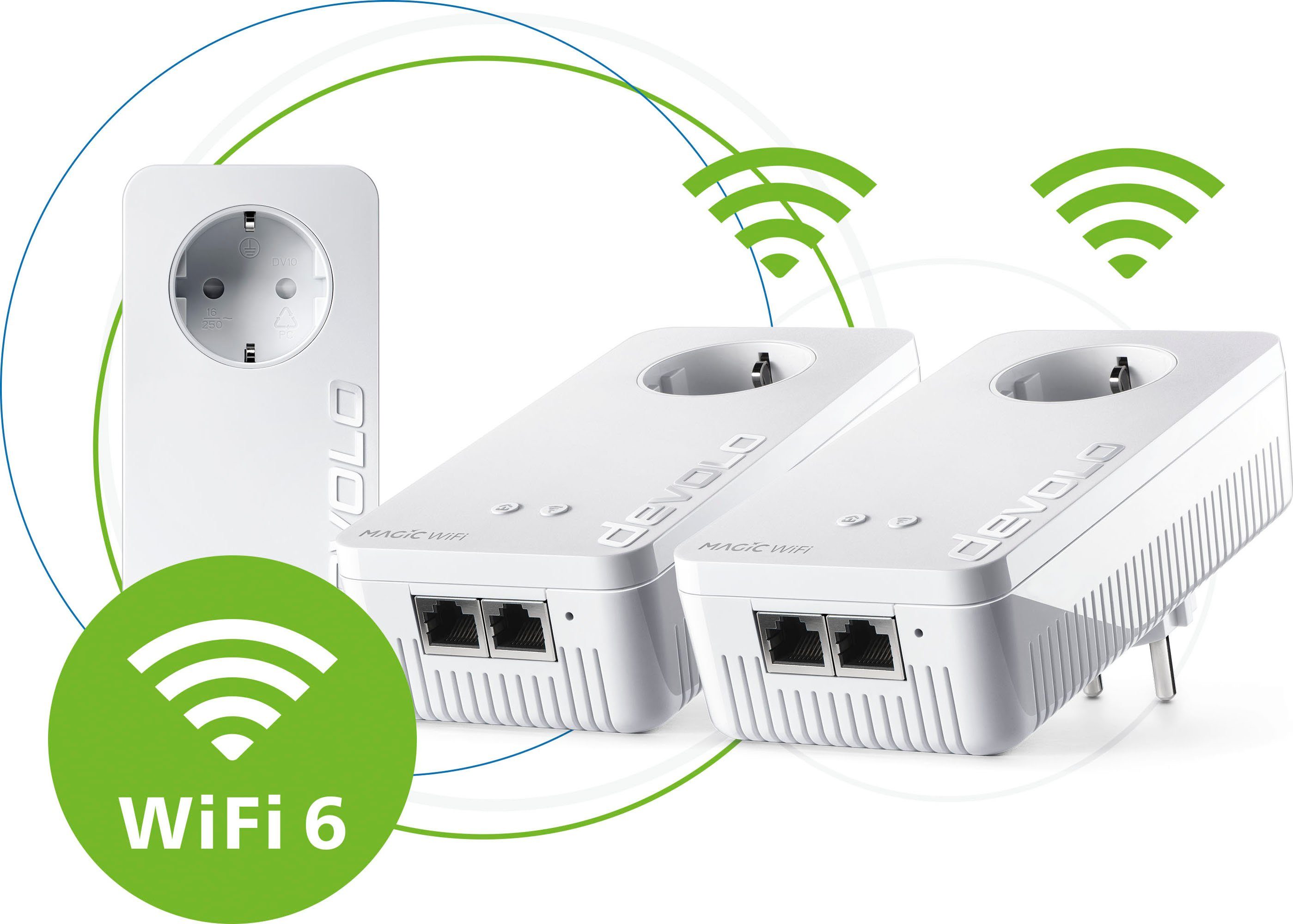 DEVOLO Magic 2 WiFi 6 Multiroom Kit Adapter zu RJ-45 (Ethernet)