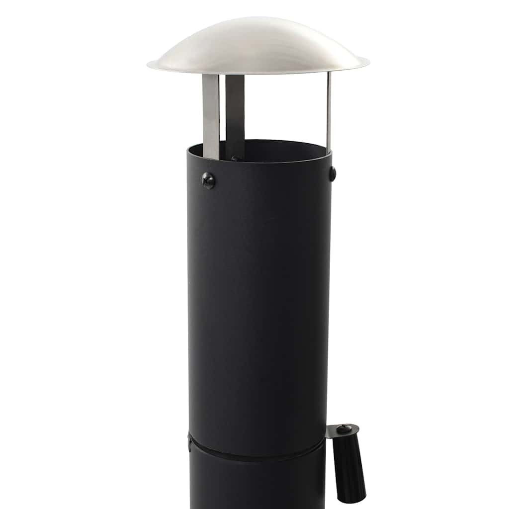 vidaXL Pizzaofen Garten-Holzkohle-Pizzaofen mit Schamottstein