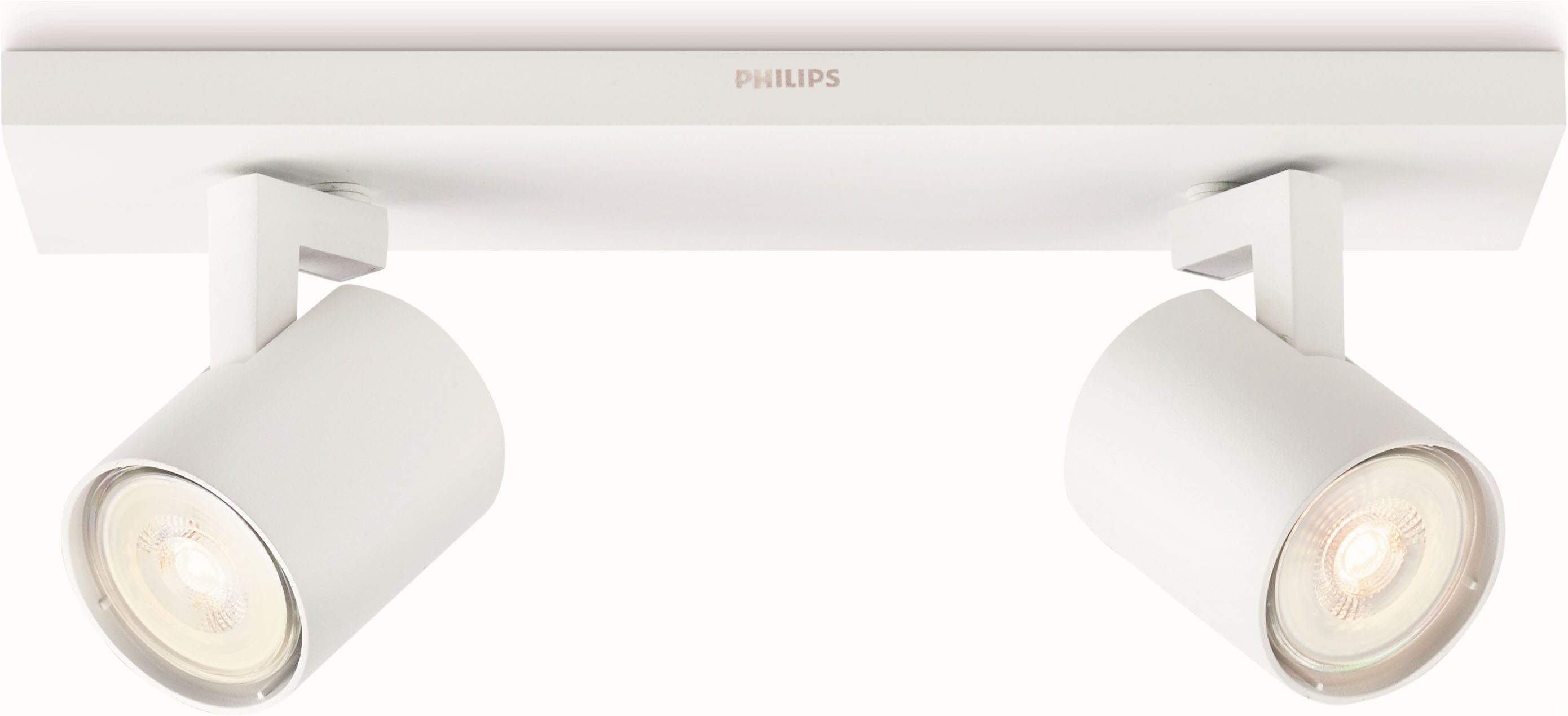 Philips LED Deckenspot myLiving Runner 2flg., 460lm, Weiß, LED fest integriert, Warmweiß