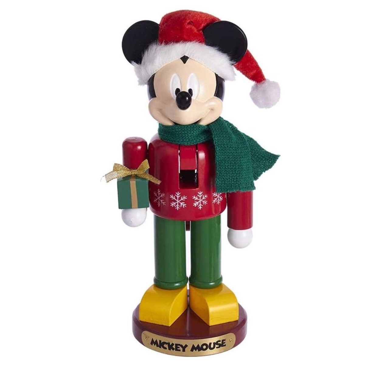 Disney Comicfigur Mickey Mouse Nussknacker 25,4 cm aus Holz Weihnachtsdeko günstig online kaufen