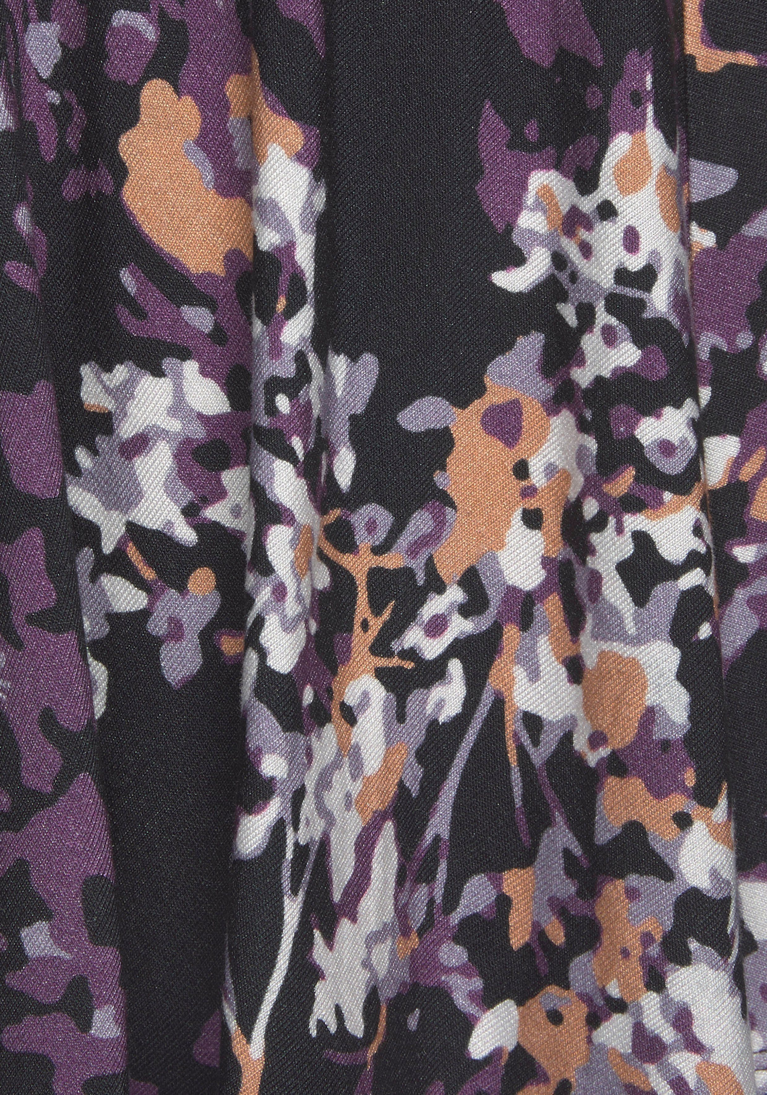 Vivance Hosenrock mit Blumenprint aus Viskosejersey kurzer Jerseyrock, Sommerrock mit fixierter Shorts, Skort, Minirock
