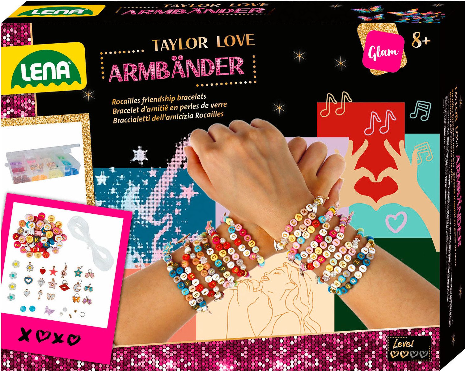 Lena® Kreativset Taylor Love Freundschaftsarmbänder groß