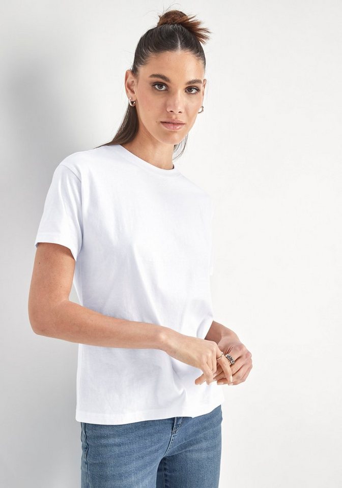 HECHTER PARIS T-Shirt mit Rundhalsausschnitt, Ein modischer Klassiker, der  in keinem Kleiderschrank fehlen darf