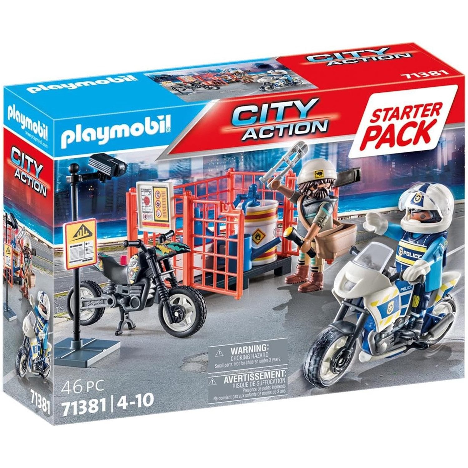 Playmobil® 71381 Starter Pack Polizei Konstruktions-Spielset günstig online kaufen