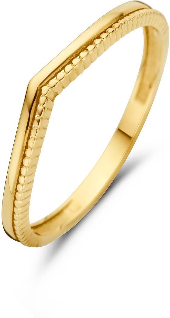 Jackie Gold Fingerring Jackie Gold Jackie JKR23.370 Dames ring Goud 2mm JKR23.370 Damenring