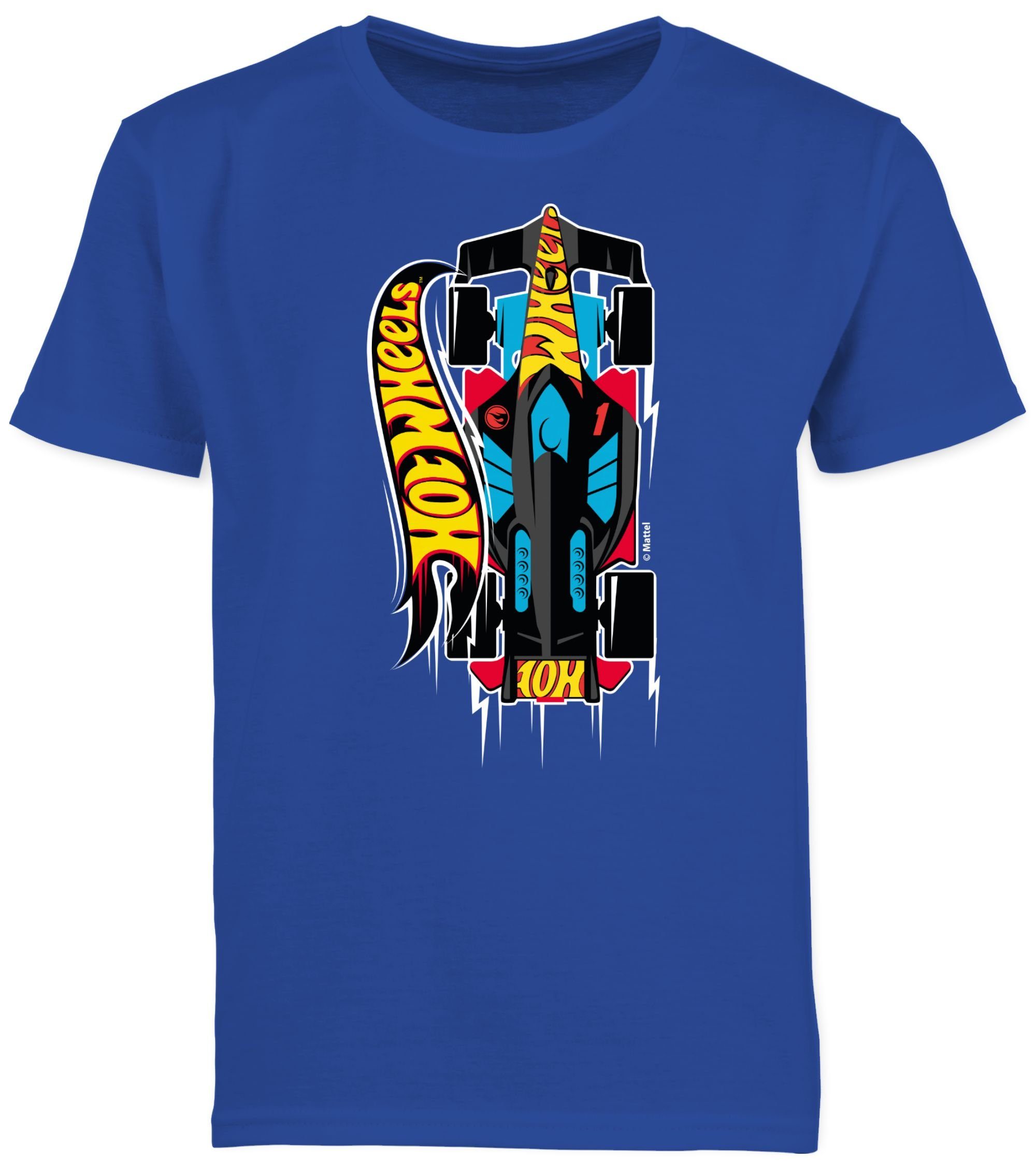 Shirtracer T-Shirt Rennauto - schwarz/gelb (1-tlg) Hot Wheels Jungen