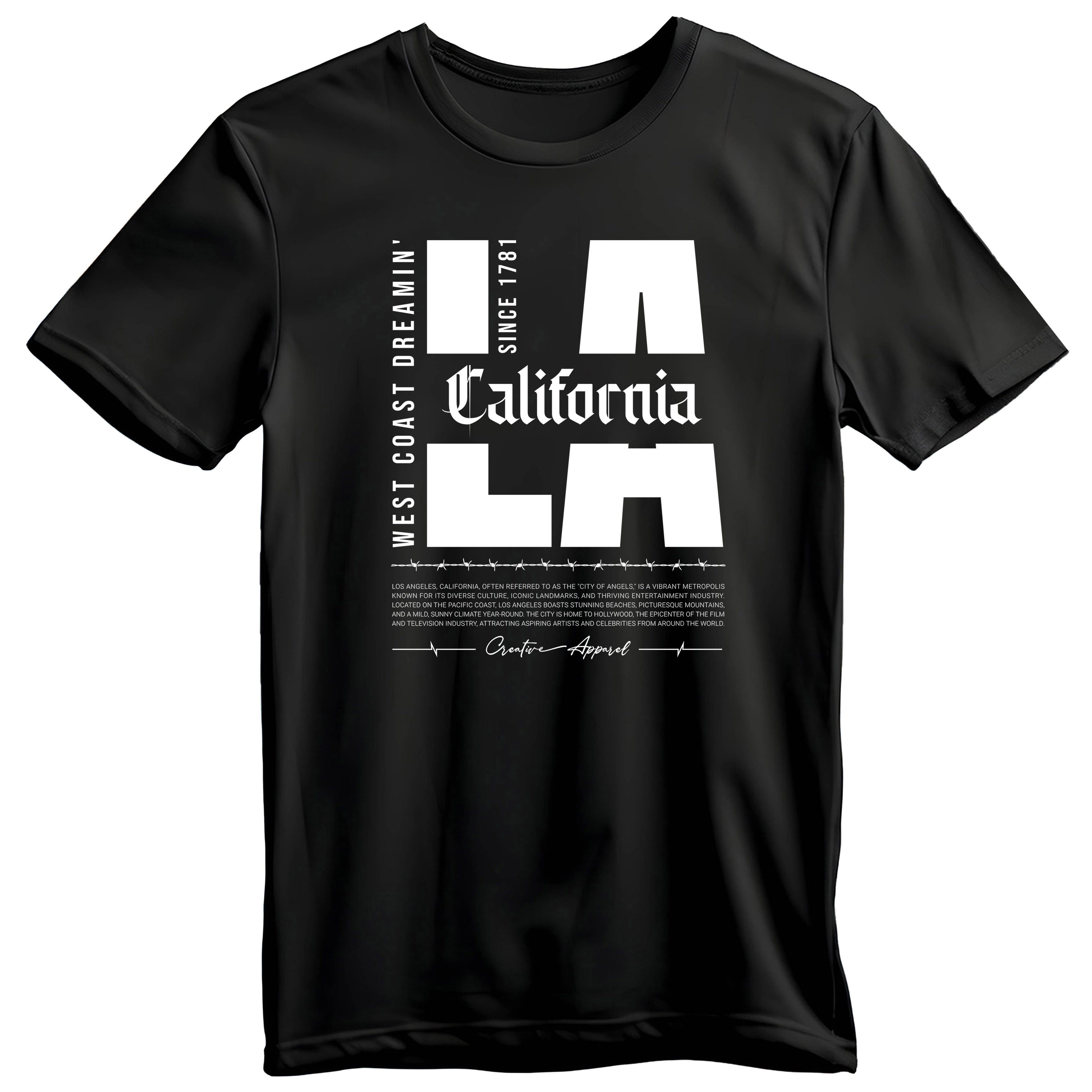 Banco T-Shirt Streetwear Herren - Los Angeles Rundhals günstig online kaufen