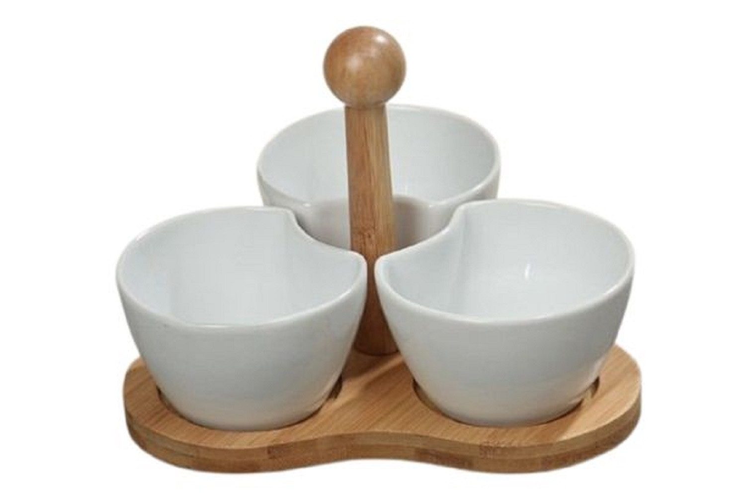 BOLTZE GRUPPE GmbH Dekoschale Servierschalen Set 4tlg Porzellan Servierplatte weiß