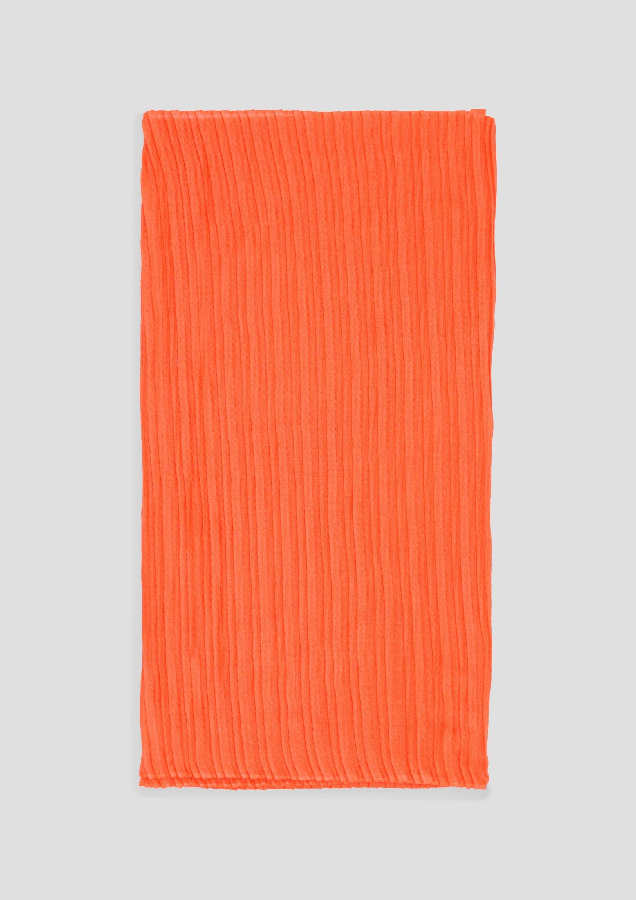 s.Oliver Schal Snood, Leichter Loop-Schal mit Plisseefalten