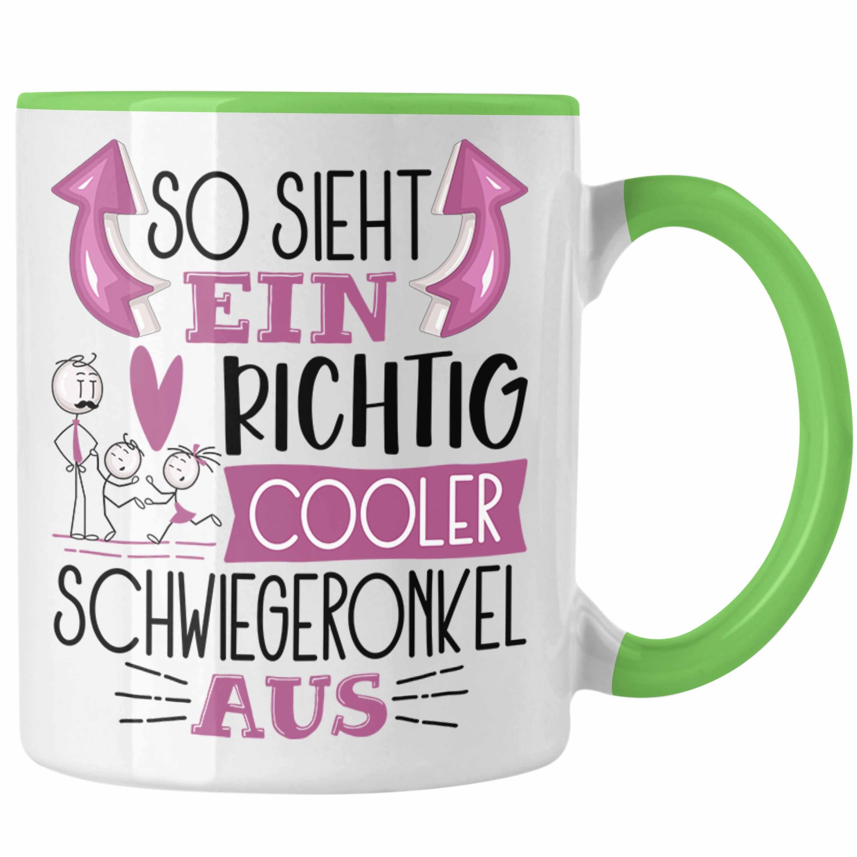 Trendation Tasse So Sieht Ein Richtig Cooler Schwiegeronkel Aus Geschenk Tasse Lustige Grün