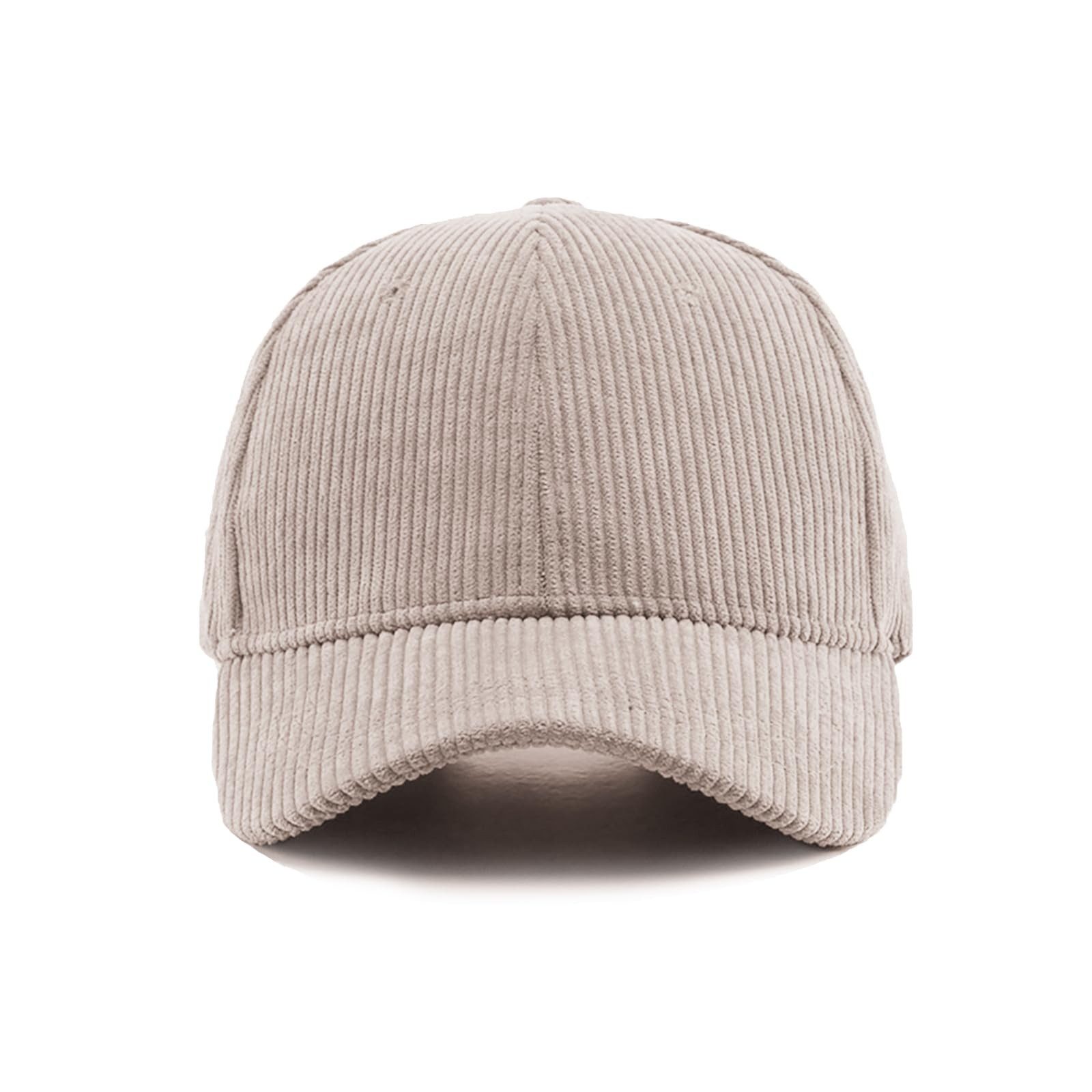 Zaewry Baseball Cap Baseballkappe für Herren und Damen, Aus Cord, verstellbar einfarbig, Unisex, Einheitsgröße, Sonnenmütze