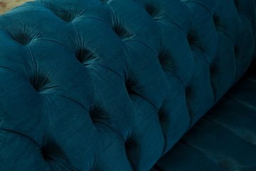 JVmoebel Chesterfield-Sofa big sofa chesterfield sofa polster designer couchen samt textil neu, Die Rückenlehne mit Knöpfen.