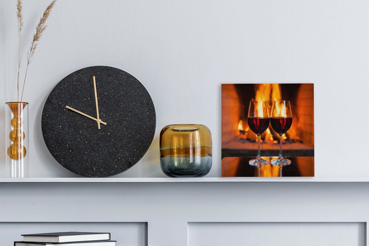OneMillionCanvasses® Leinwandbild Zwei Gläser Rotwein am günstig online kaufen