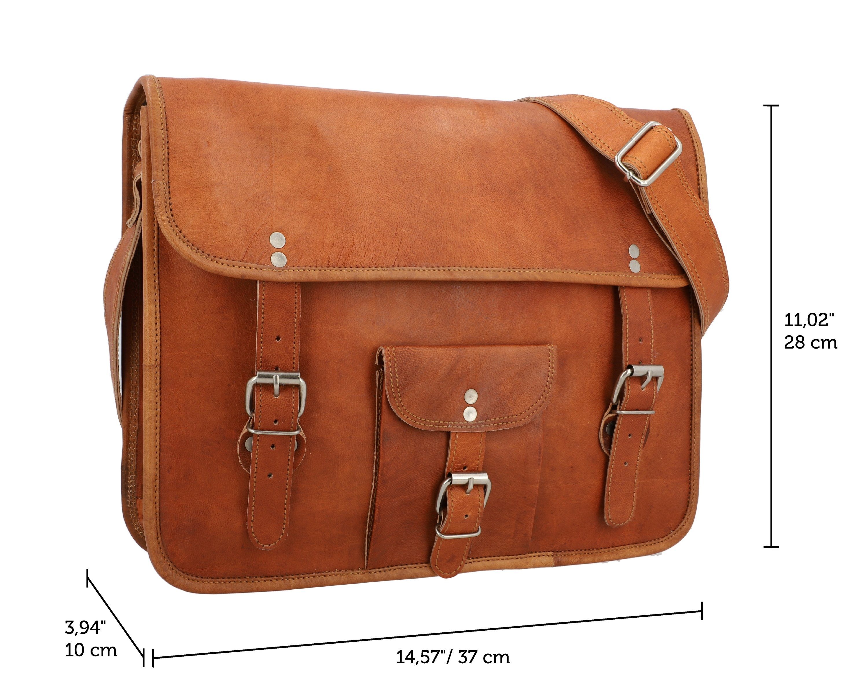 Gusti Leder Umhängetasche Gusti Leder Umhängetasche Alex 15" (1-tlg), Aktenordner