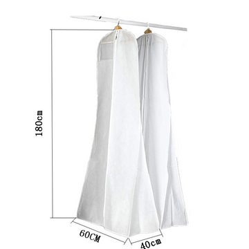 HIBNOPN Kleiderschutzhülle Kleidersack Anti-Staub Hochzeitskleid Displayschutzfolie Abdeckung