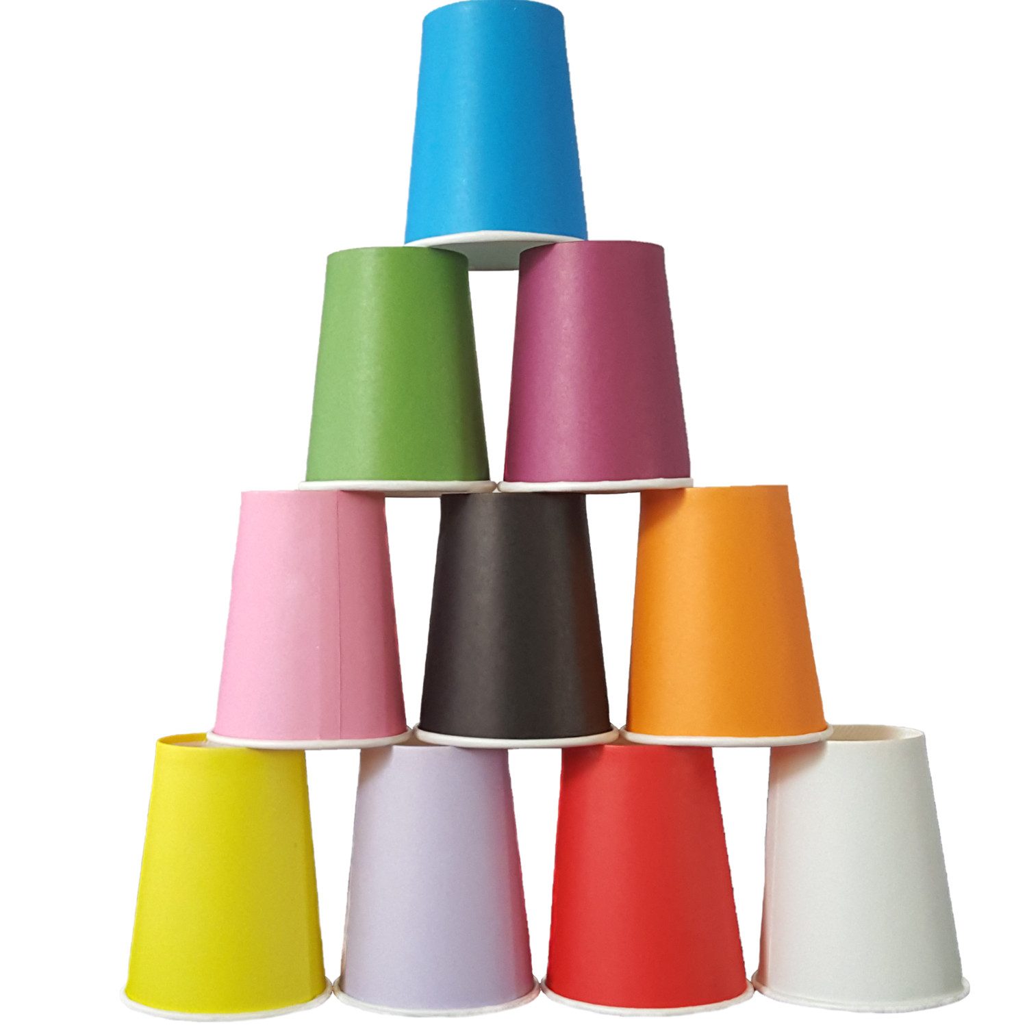 BestSaller Kinderbogenset Becher-Schiessen-Pyramide, 10 Becher (10-tlg), Dosenwerfen Becher Wurfspiel