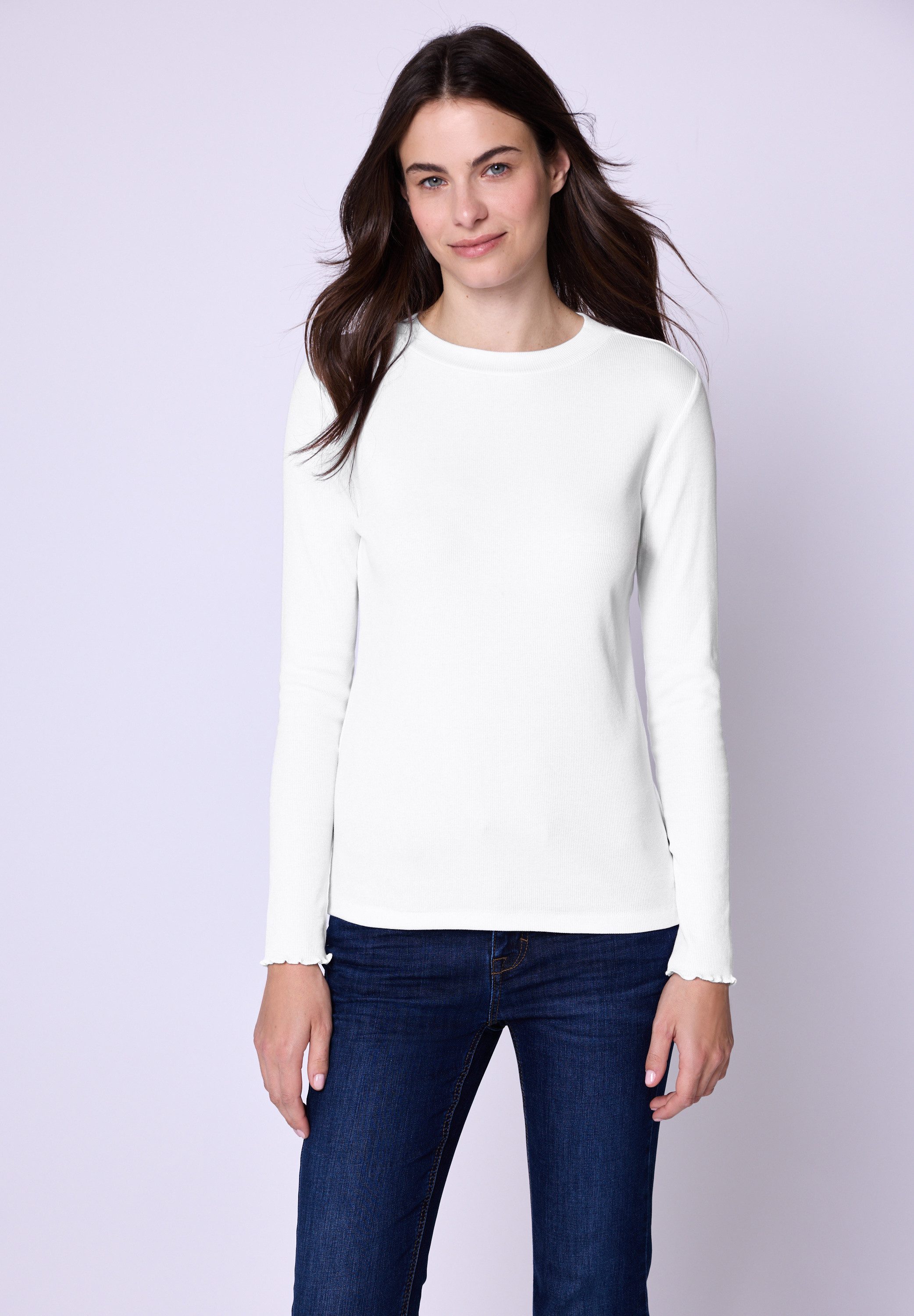 STREET ONE STUDIO Langarmshirt Rundhalsausschnitt günstig online kaufen