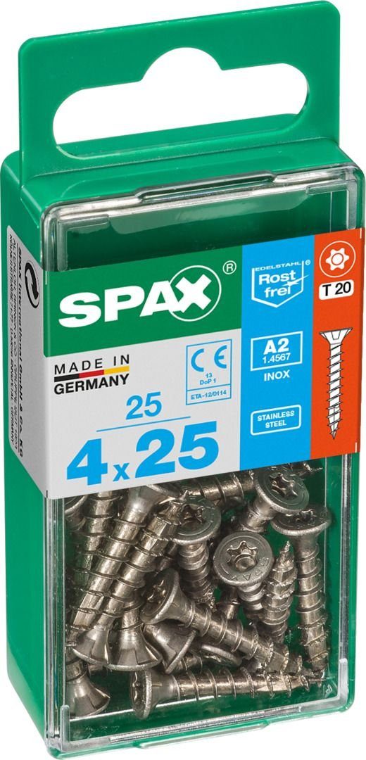 mm Holzbauschraube Spax 4.0 Universalschrauben - 25 20 TX SPAX 25 x