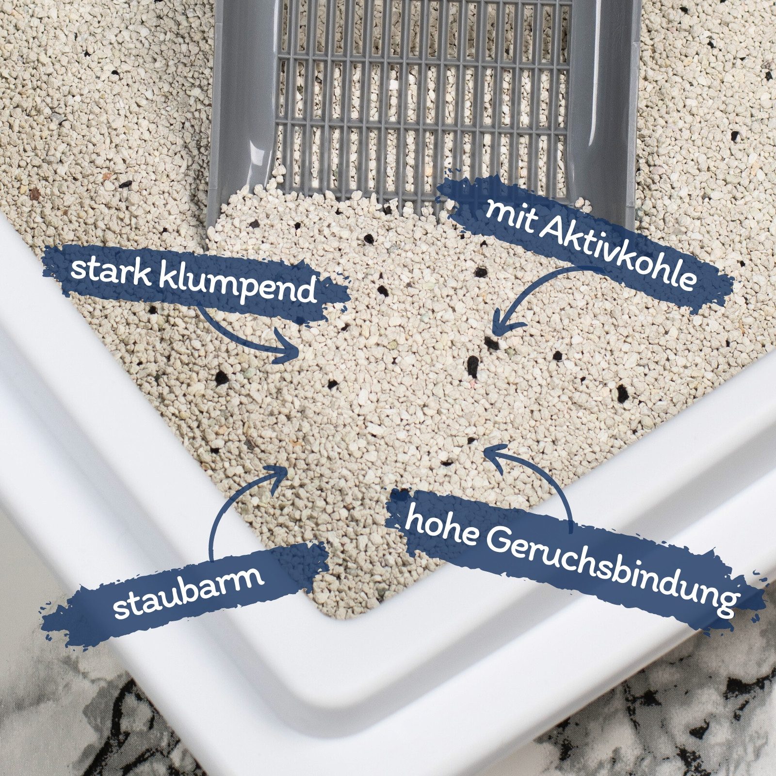 Lyra Pet Katzenstreu 2 x 15 Liter Lyra Pet® SilverCat® Katzenstreu Bentonit mit Aktivkohle, mit Aktivkohle, klumpend, staubfrei