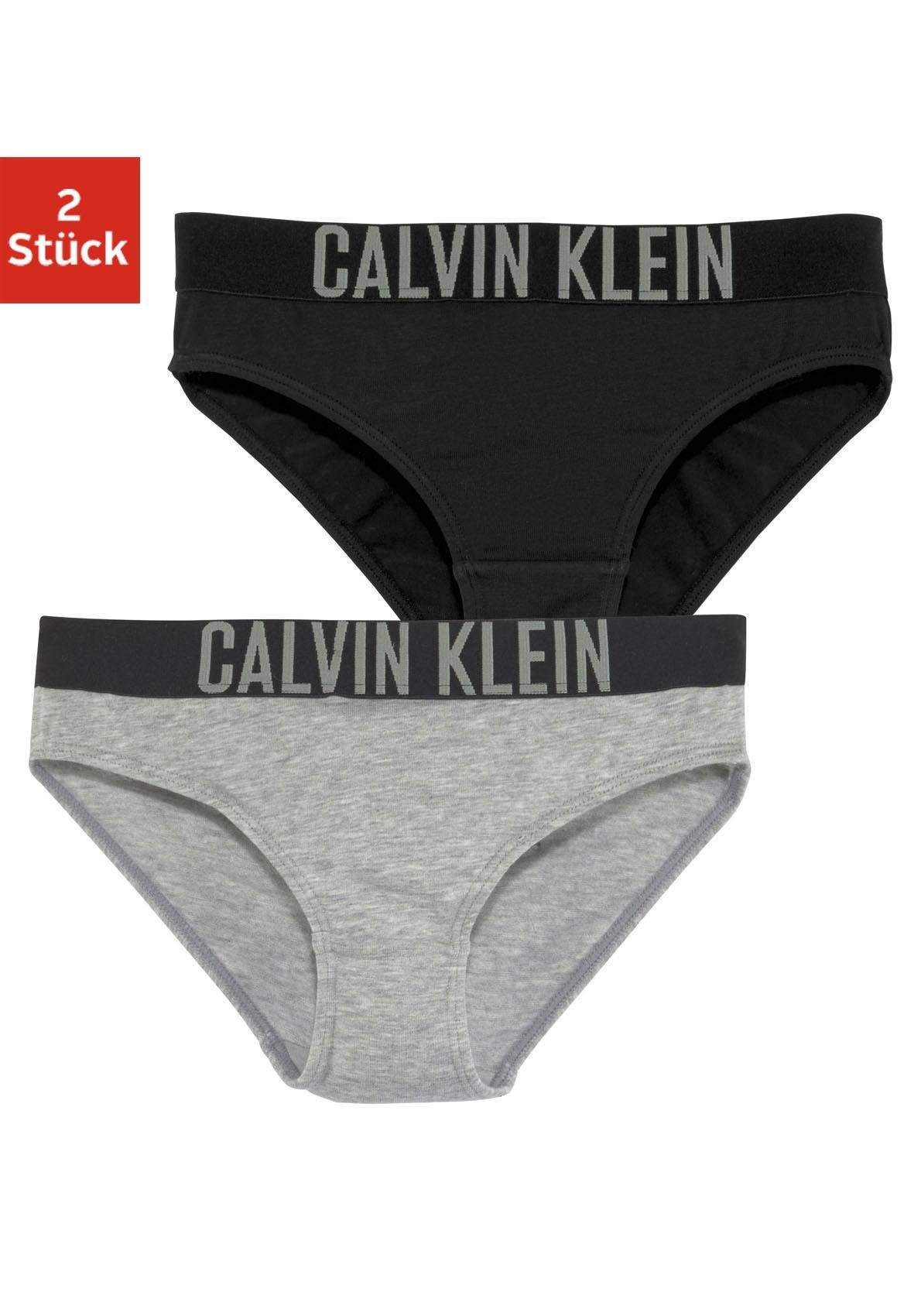 Calvin Klein (2-St) Mädchen Intenese Kinder Bikinislip Underwear Power MiniMe,für Kids Junior