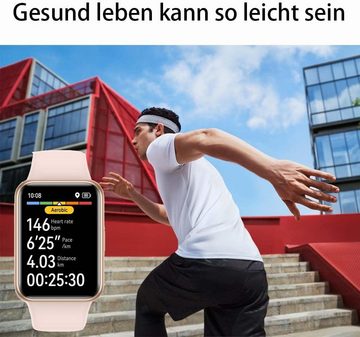 Huawei Smartwatch (1,74 Zoll, Android iOS), Gesundheitsmanagement,Lange Akkulaufzeit,Animierte Quick-Workouts