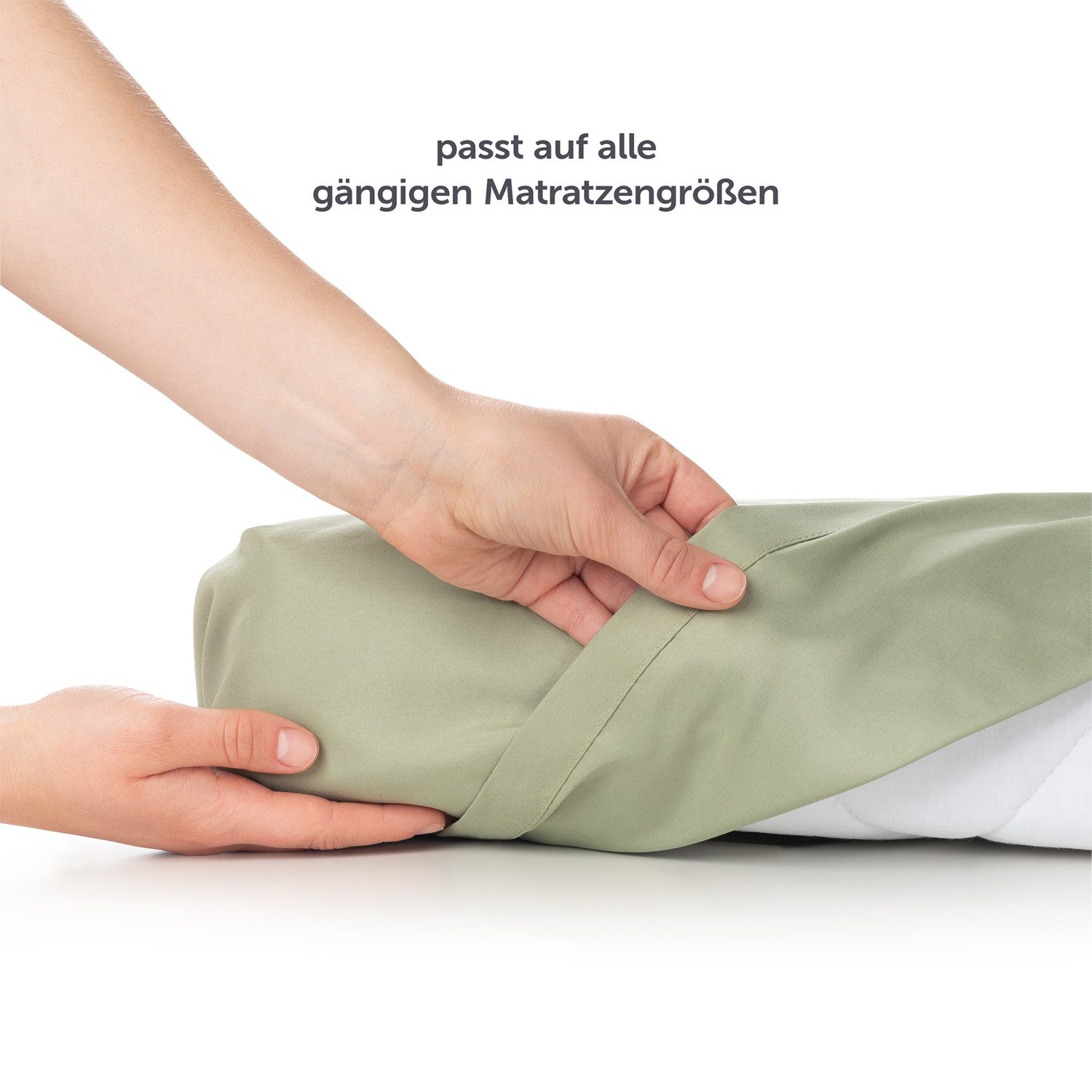 Blumtal Bettlaken Pflegeleichtes Betttuch, Gummizug: ohne, aus weichem, gebürstetem Mikrofaser-Gewebe ohne Gummizug – Bild 4 von 5