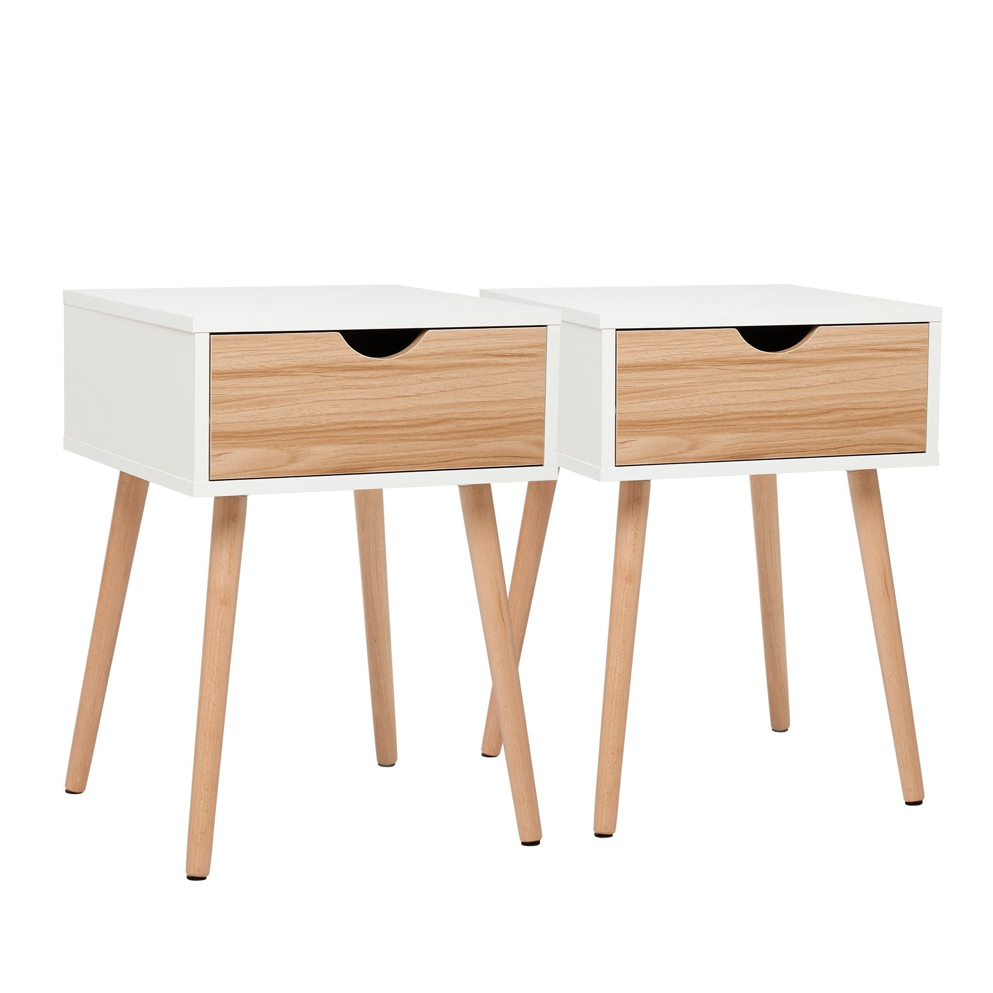 Mondeer Nachttisch Kommode, Beistellschrank mit Schubladen-Design, günstig online kaufen