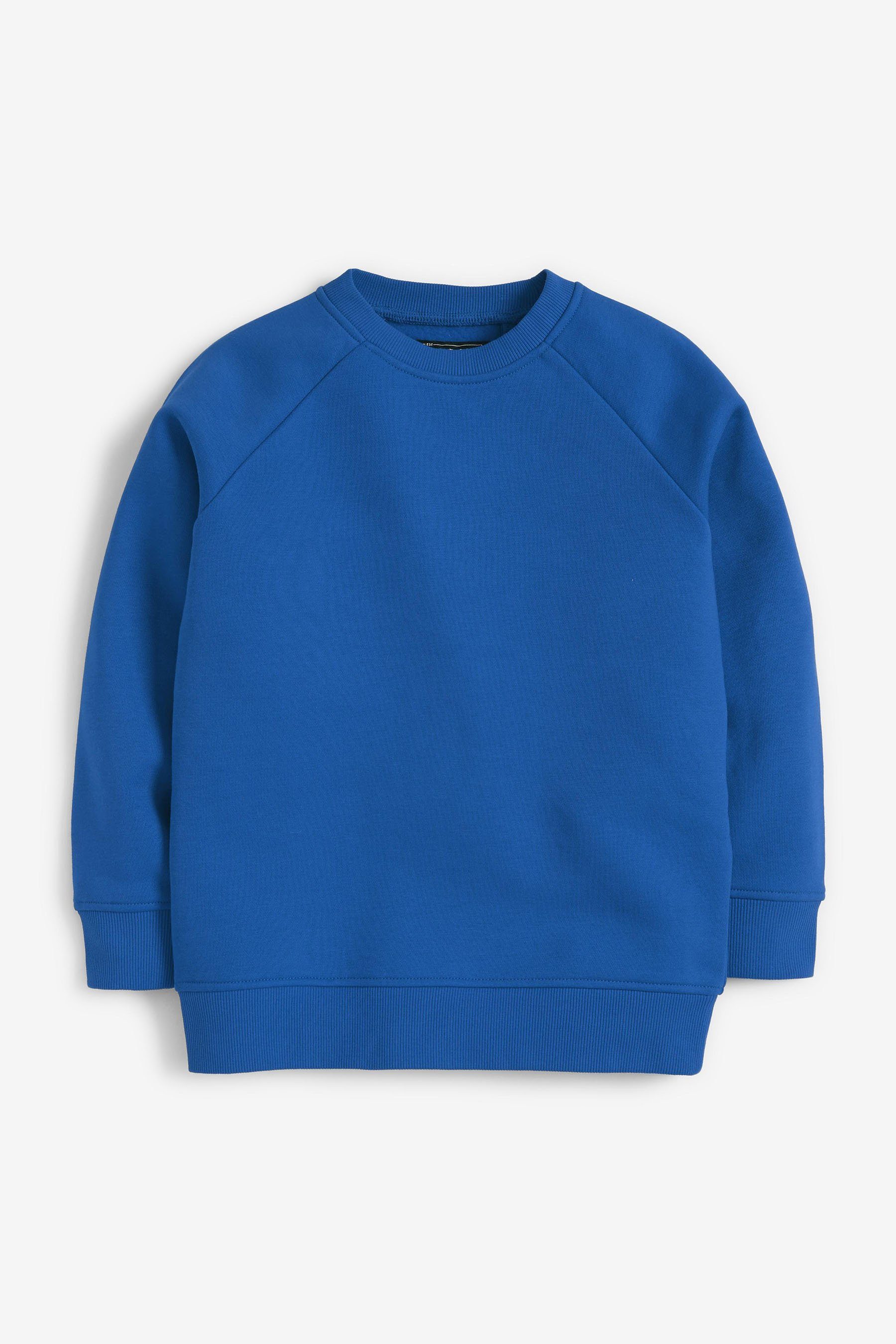 Next Sweatshirt Schulpullover mit Blue V-Ausschnitt (2-tlg) 2er-Pack
