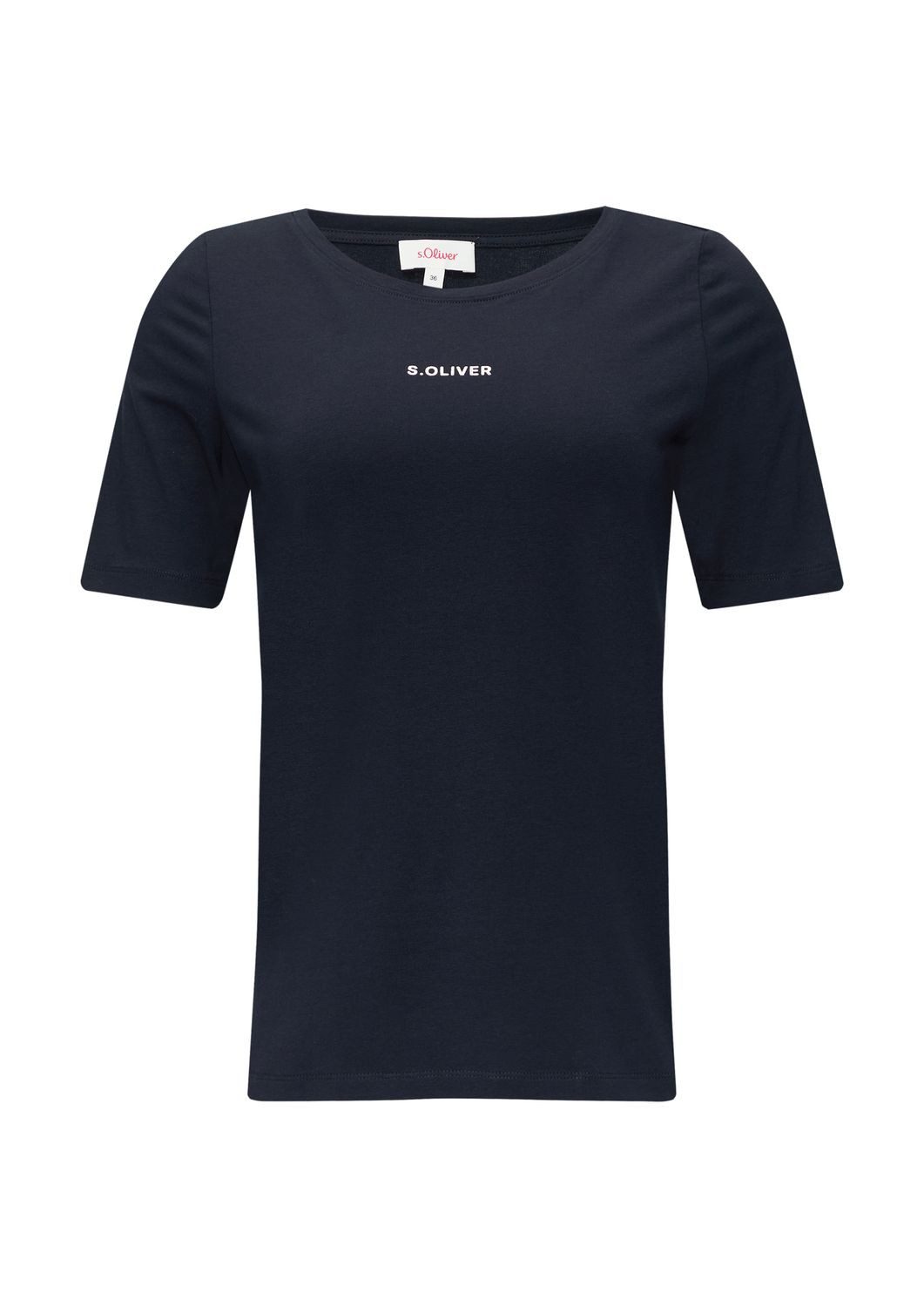 s.Oliver T-Shirt Label-Shirt (2-tlg) kurzarm, Rundhals, günstig online kaufen