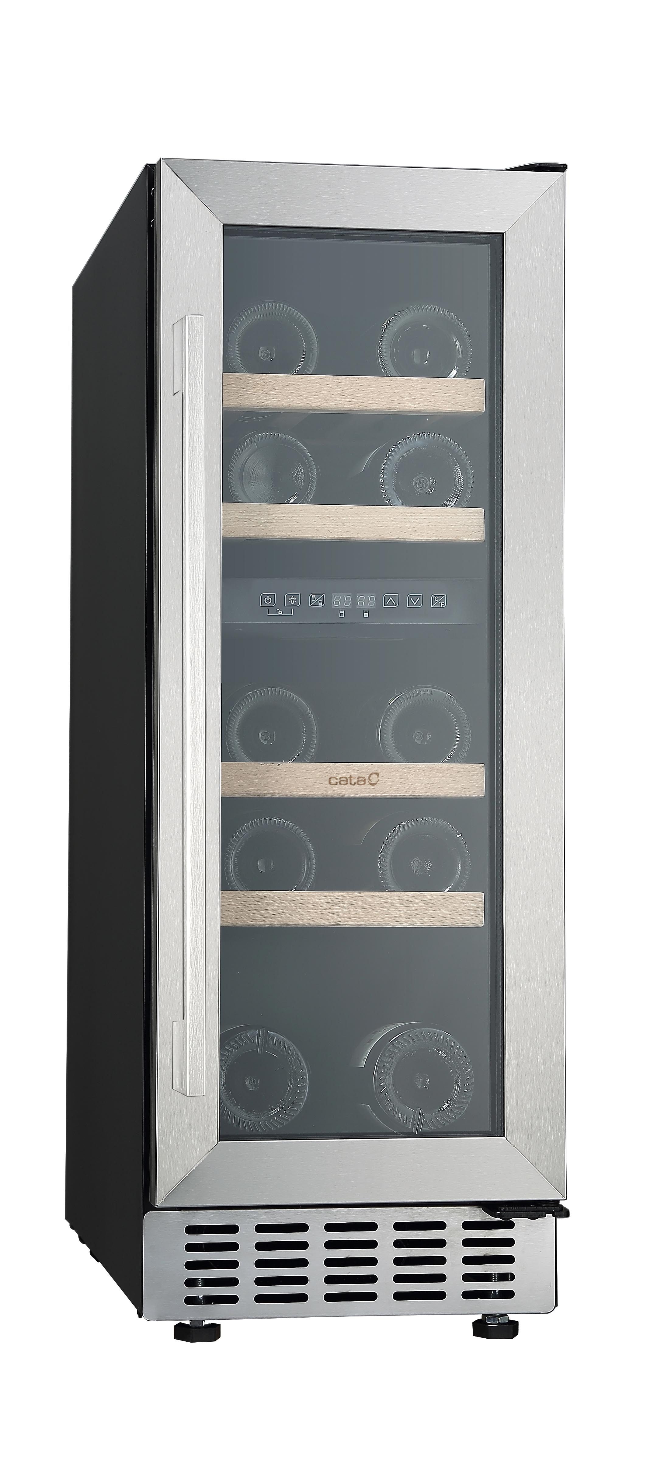 Cata Einbauweinkühlschrank VI 30117 X, für 17 Standardflaschen á 0,75l