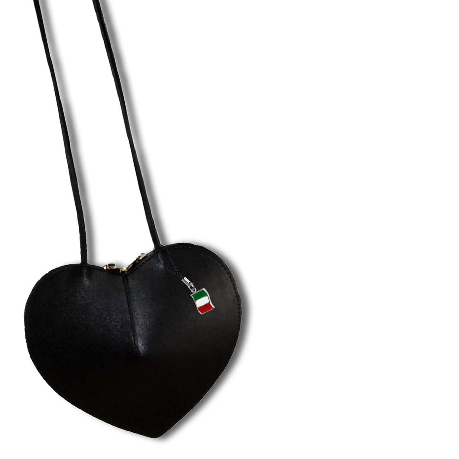 FLORENCE Umhängetasche Florence Damen Umhängetasche Leder Tasche (Umhängetasche), Damen Leder Umhängetasche, schwarz ca. 21cm