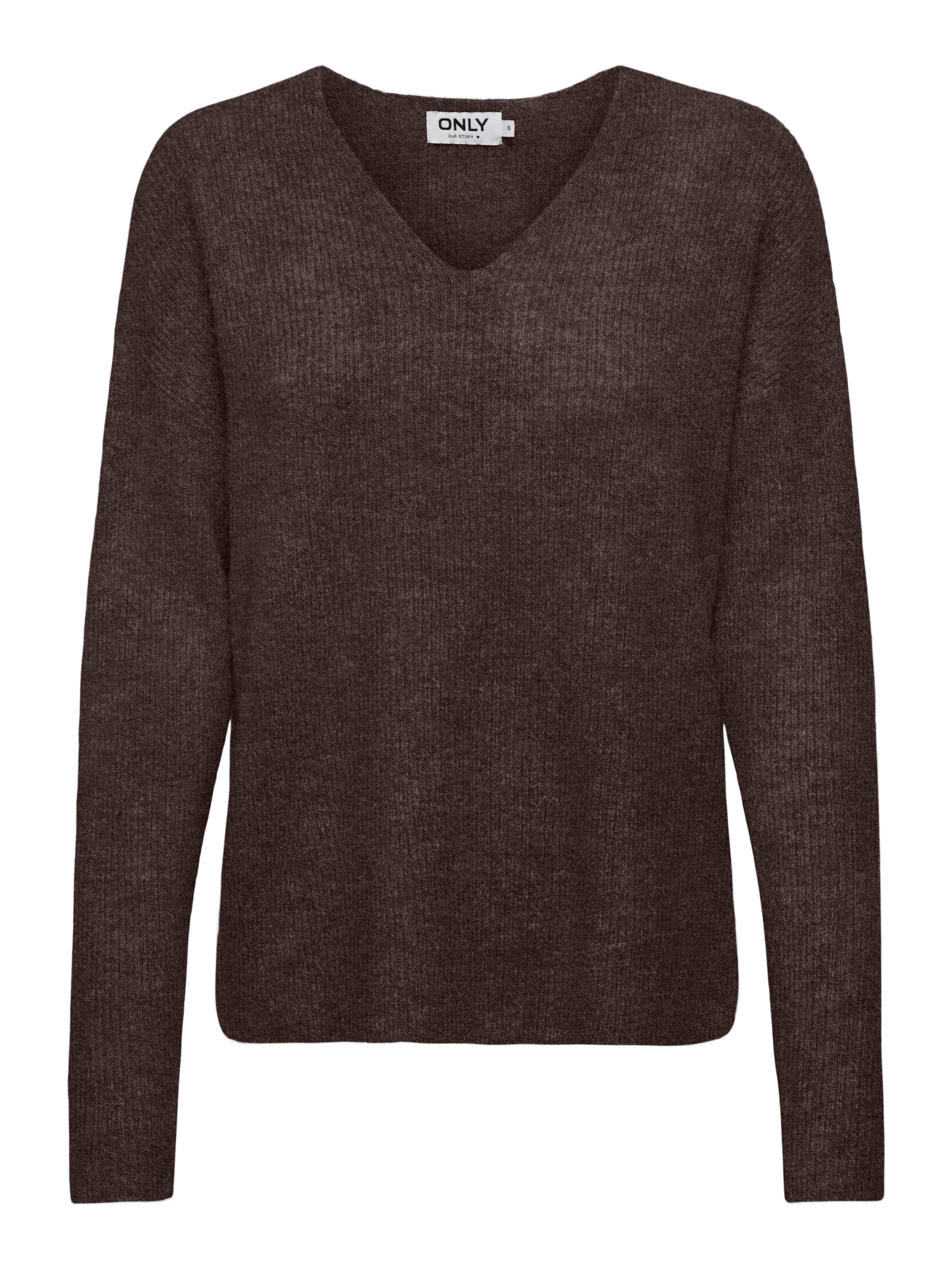 ONLY V-Ausschnitt-Pullover ONLCAMILLA V-NECK L/S PULLOVER KNT NOOS Materialmix, regular fit