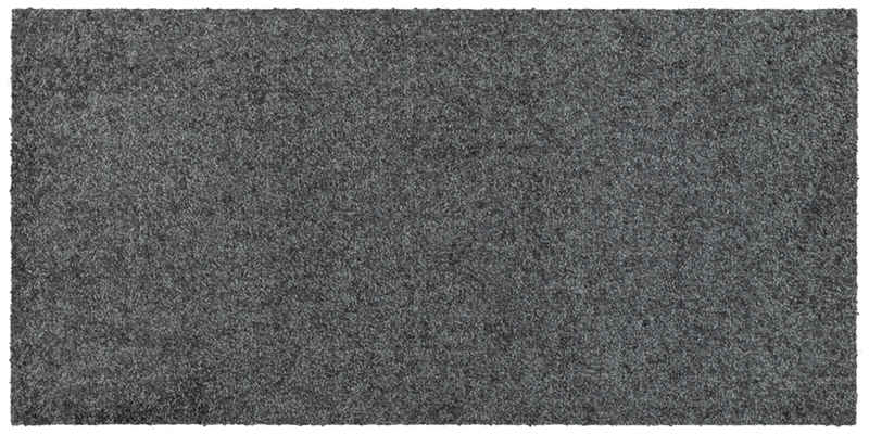 Fußmatte Salonloewe Monochrome UNI ANTHRAZIT Fußmatte Wohnmatte in verschiedenen Größen, Salonloewe, Rechteckig, Höhe: 7 mm, In- und Outdoor, waschbar bei 40° Grad in der Waschmaschine und trocknergeeignet
