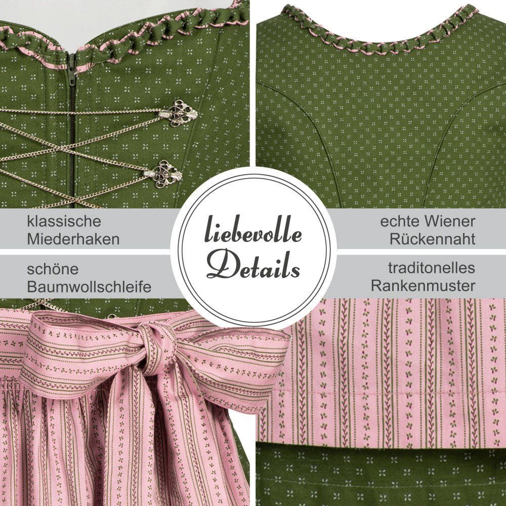 Nübler Dirndl Dirndl midi Thea in Oliv von Nübler günstig online kaufen
