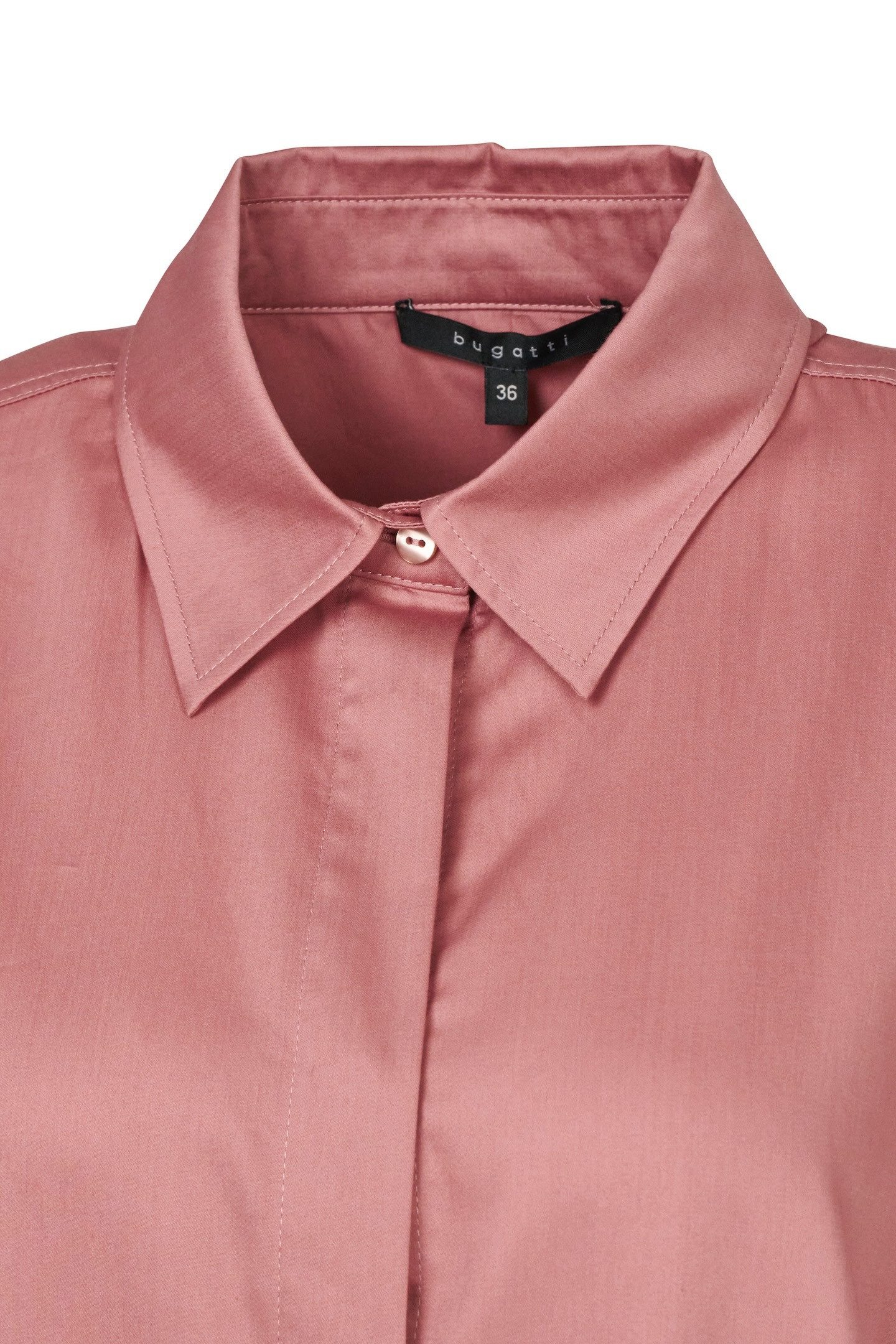 bugatti Hemdbluse aus Baumwoll-Satin