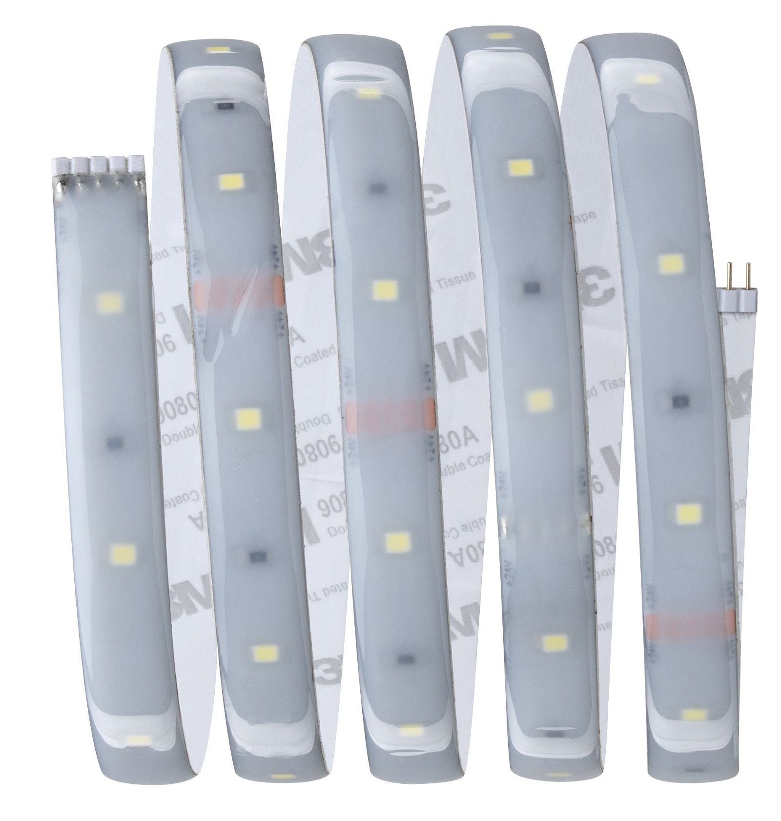 Paulmann LED-Streifen MaxLED 250 Basisset 1,5m Daylight 6W 230/24V Silber Kunststoff, 1-flammig, IP44 Cover 6500K