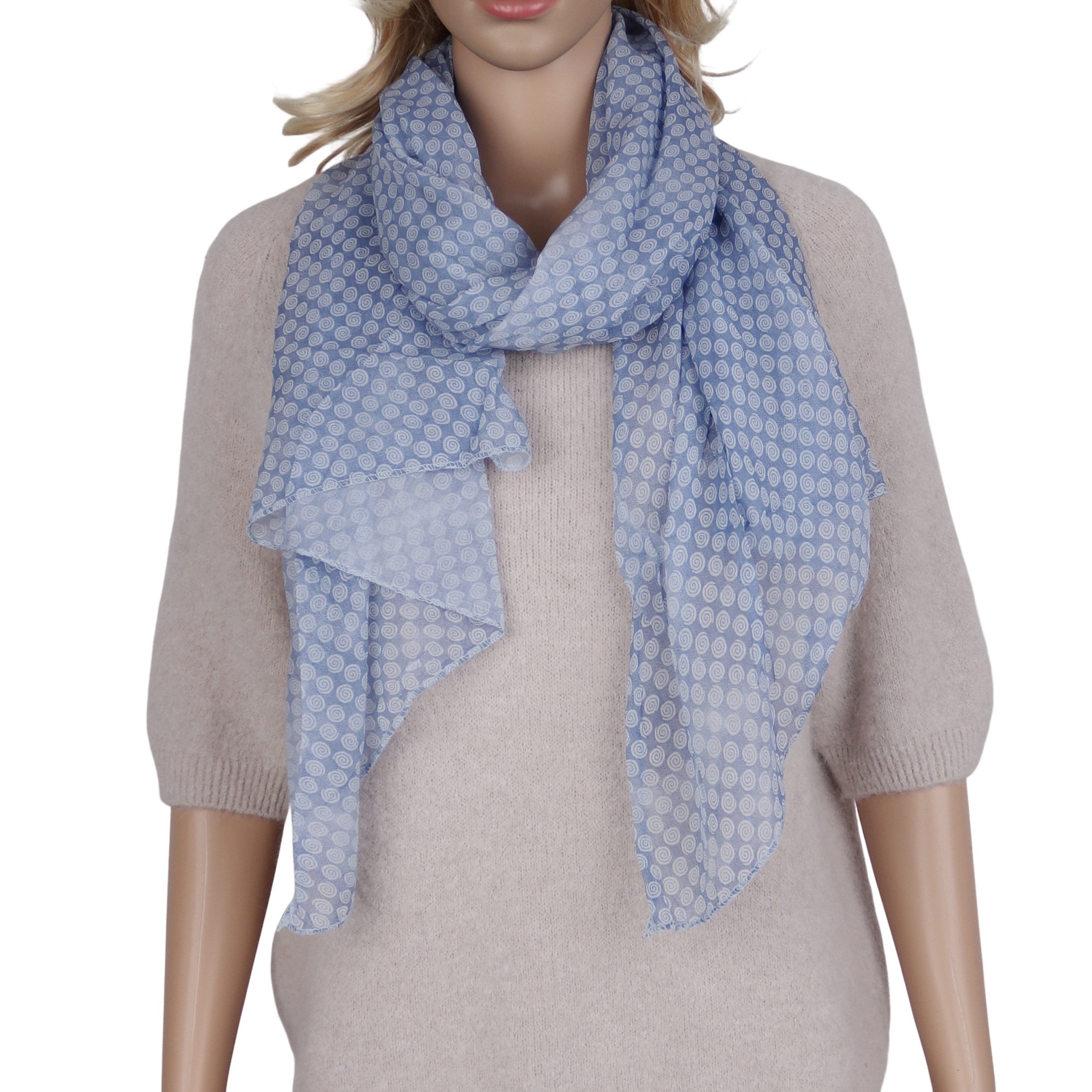 MIRROSI Modeschal Asymmetrischer Schal, Made in Italy 20% Seide 80% Baumwol günstig online kaufen