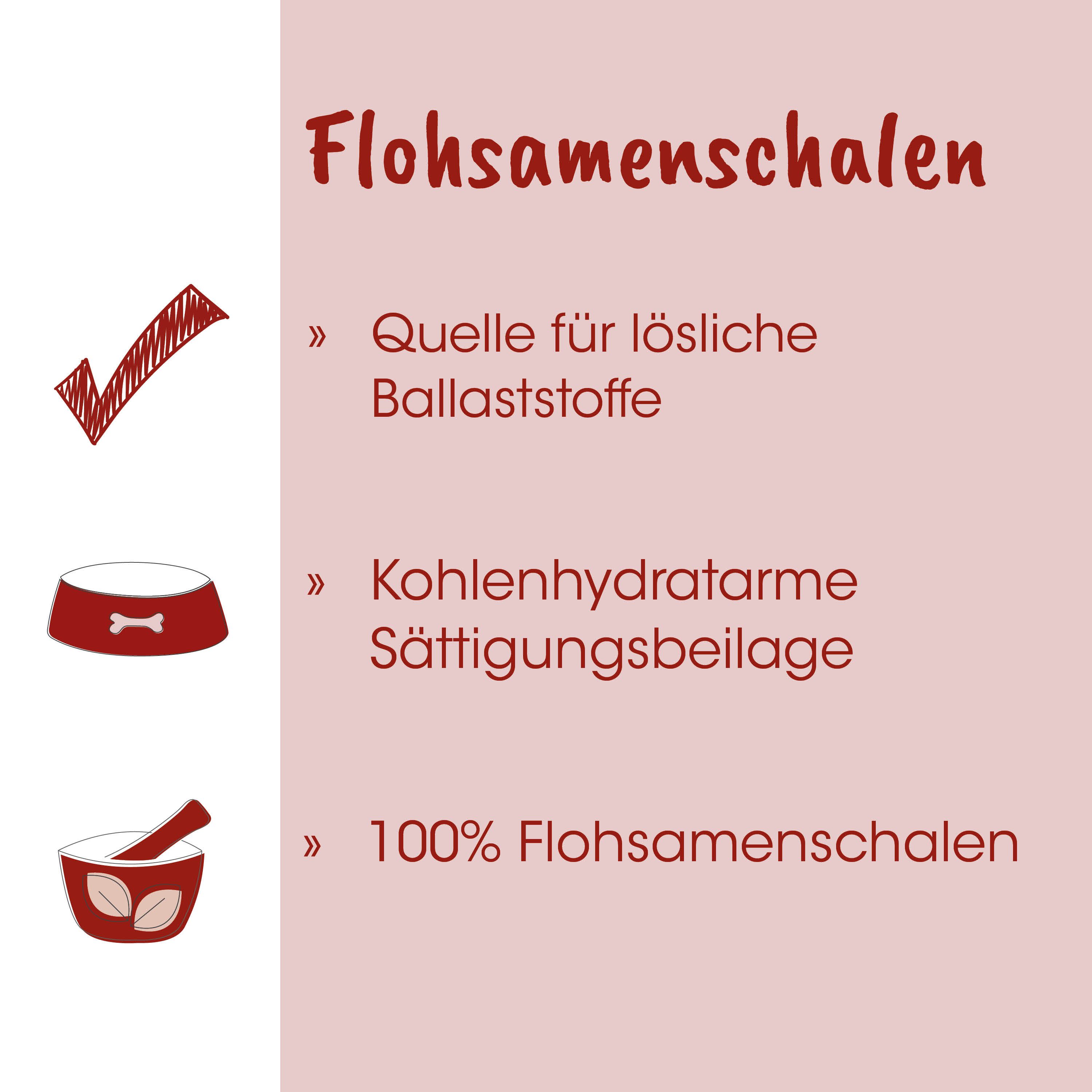 cdVet Fit-BARF Flohsamenschalen, Ergänzungsfutter für: Katzen, Hunde, besonders für leichfuttrige&empfindliche Hunde geeignet
