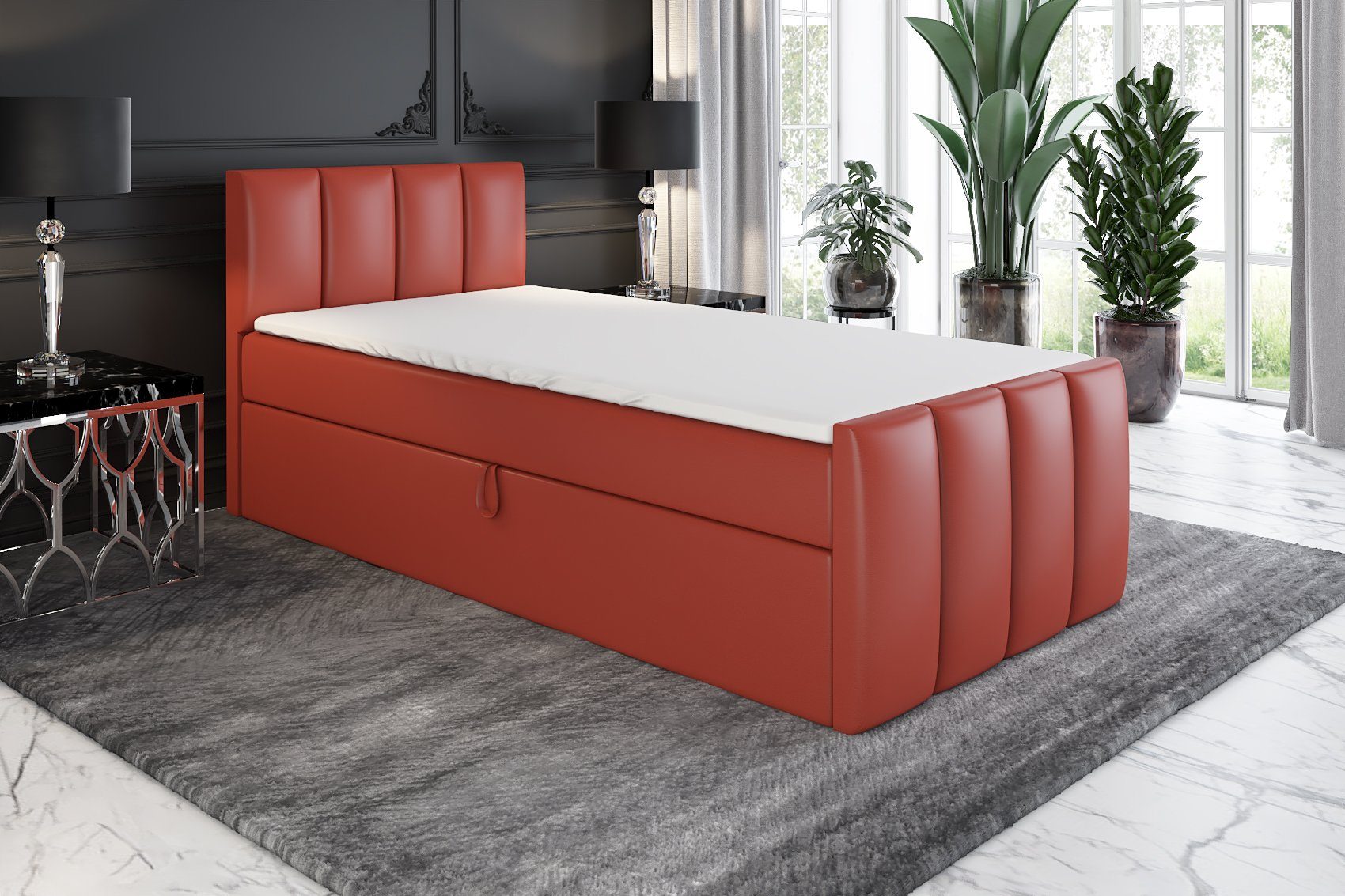 A&J MöbelLand GmbH Boxspringbett Einzelbett FUNI günstig online kaufen