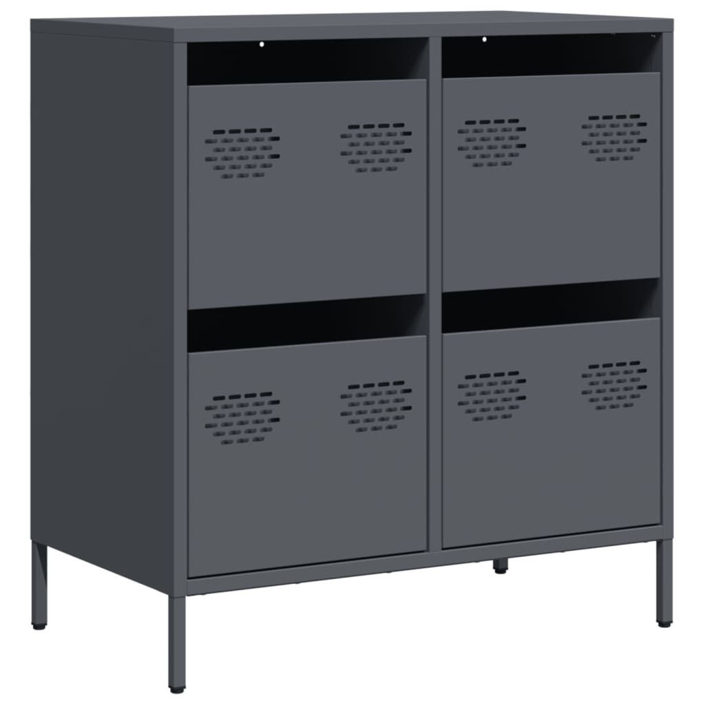 vidaXL Sideboard Sideboard Anthrazit 68x39x73,5 cm günstig online kaufen