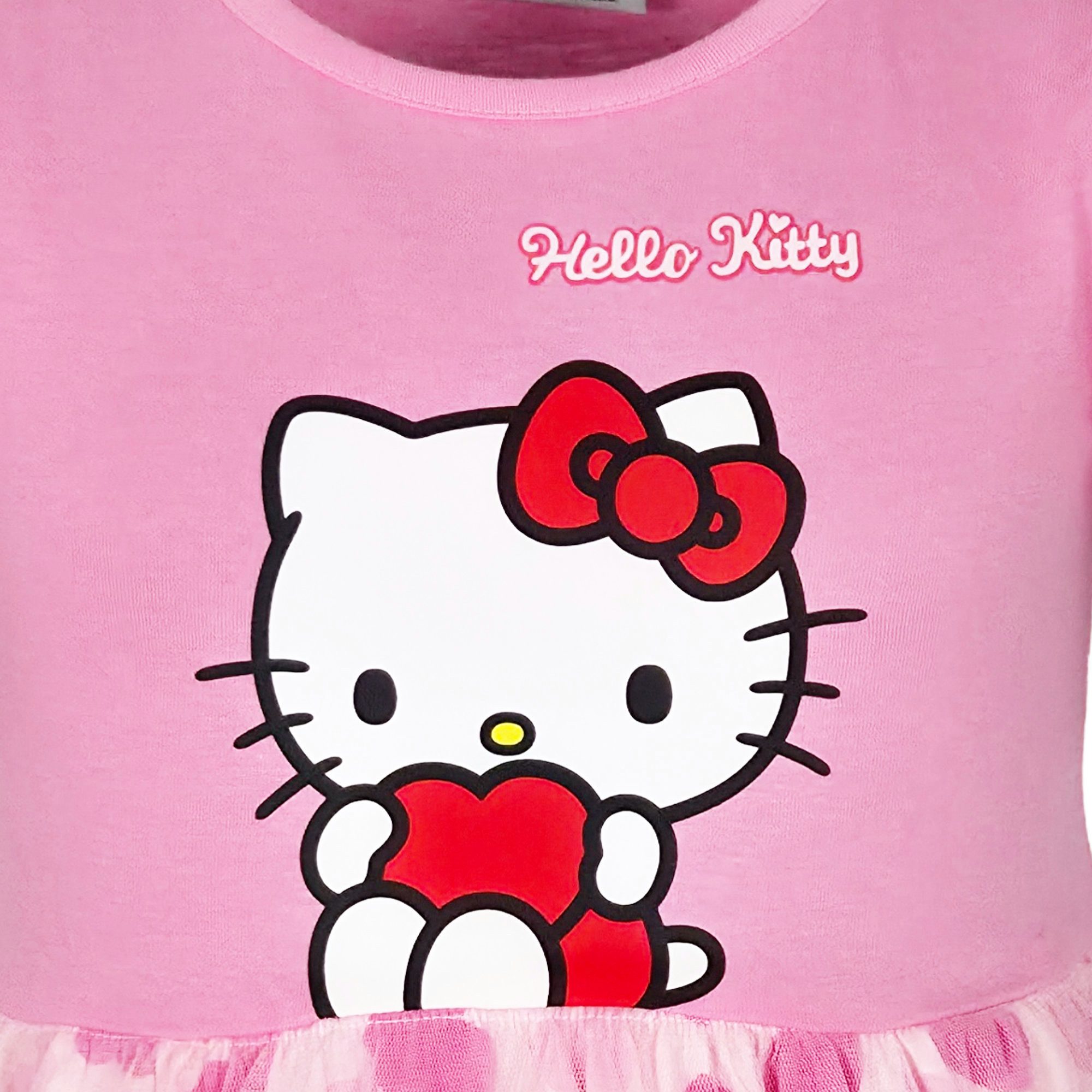 Hello Kitty Sommerkleid HELLO KITTY Kinder Mädchen Sommerkleid Kleid 100% Baumwolle, Gr. 92 bis 116