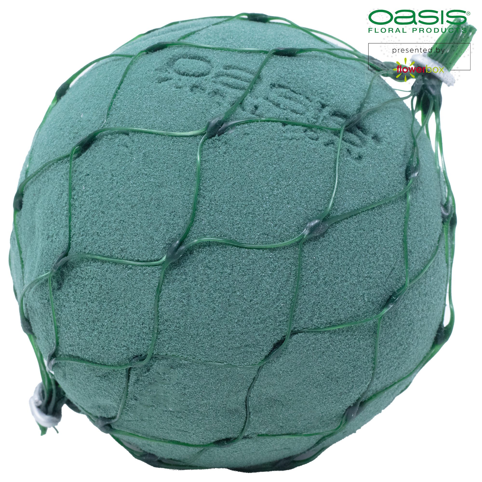 Oasis Schaumgummi 4er Pack OASIS® IDEAL Kugel im Netz, grün - Durchmesser 9 cm