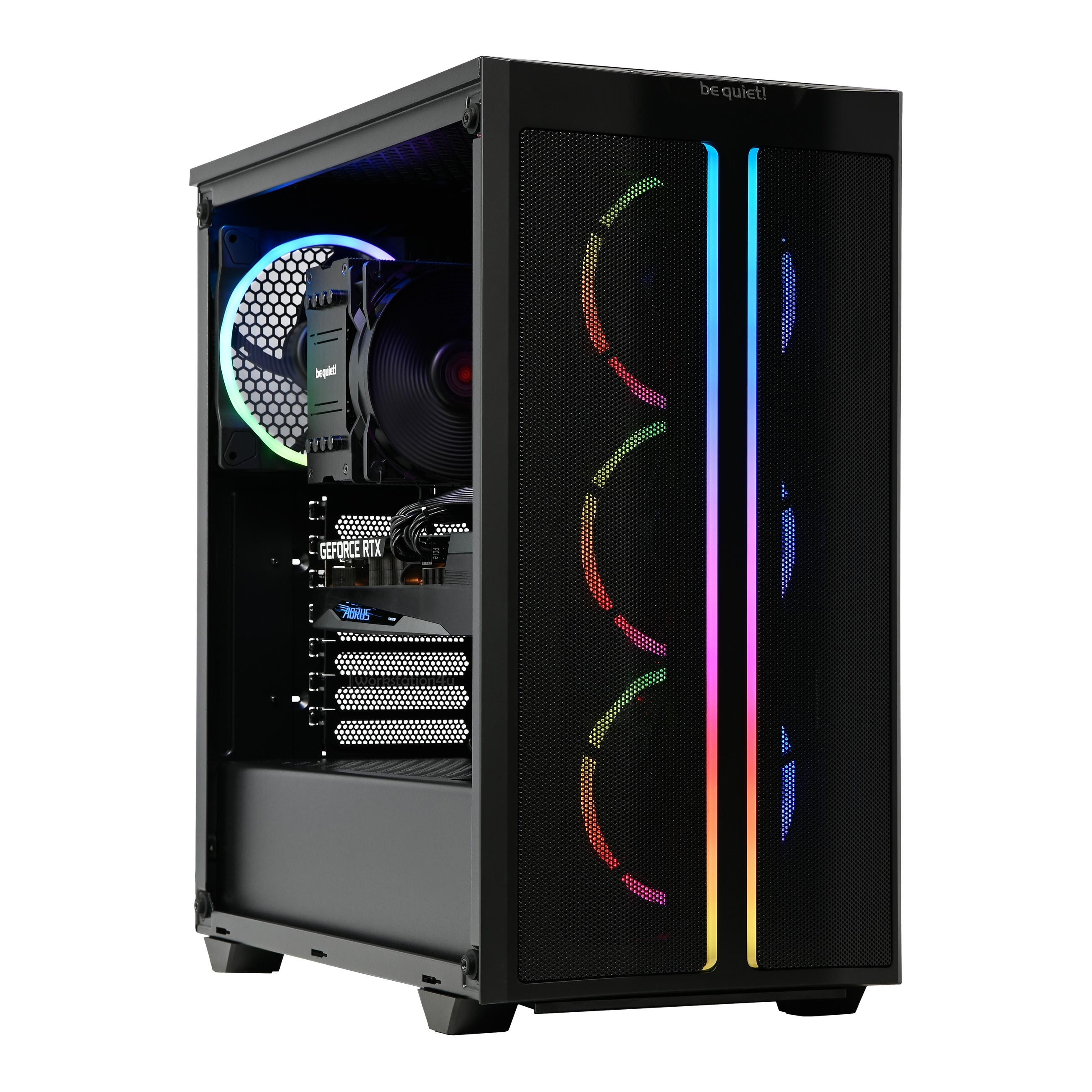 be quiet! Pure Base 500 FX Black High End Gaming-PC (AMD Ryzen 7 5700X, RTX 5060Ti 16GB, 16 GB RAM, 500 GB SSD, Luftkühlung)