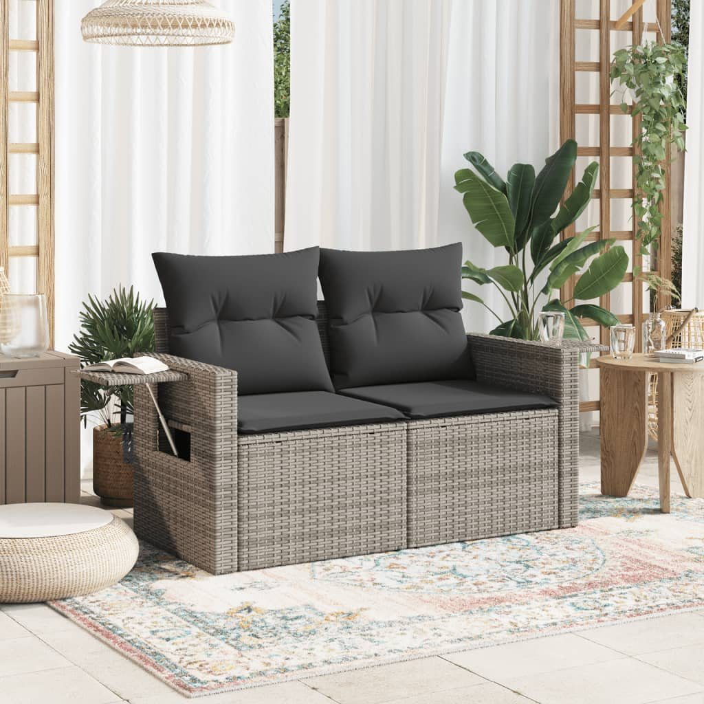 vidaXL Loungesofa Gartensofa 2-Sitzer mit Kissen günstig online kaufen