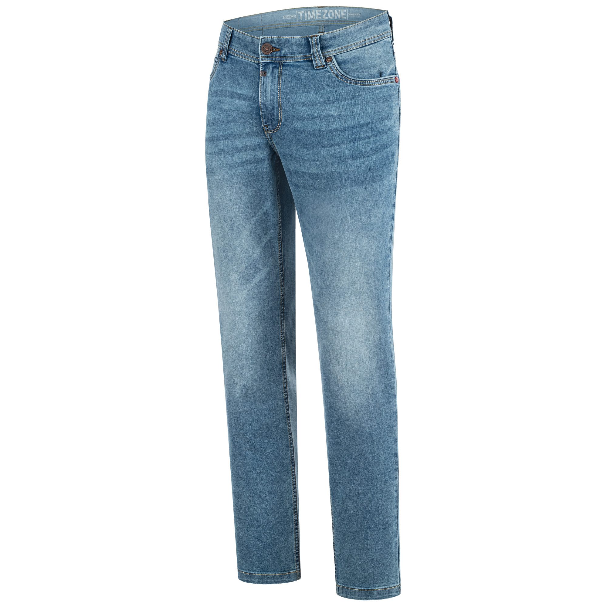 TIMEZONE Stretch-Jeans Eduardo TZ Slim Fit Jeanshose - Blue Denim Wash Bequeme Herrenjeans – Bild 4 von 5