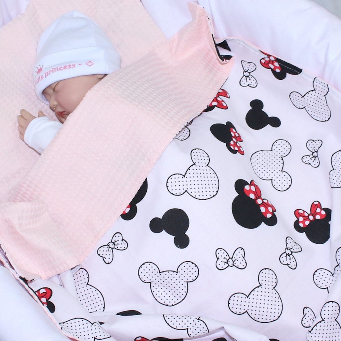 Babydecke Babydecke Waffelpiqué Baumwolle Kuscheldecke Kinderwagendecke, günstig online kaufen