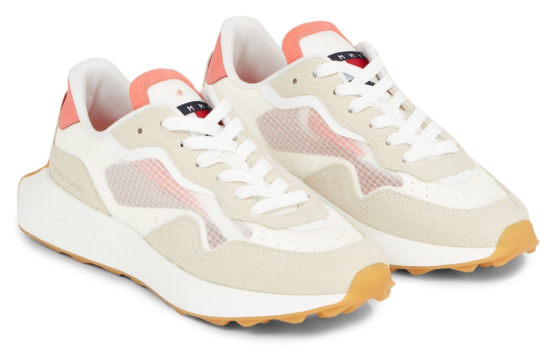 Tommy Jeans TJW TRANSLUCENT RUNNER Keilsneaker mit Logoschriftzug, Freizeitschuh, Halbschuh, Schnürschuh
