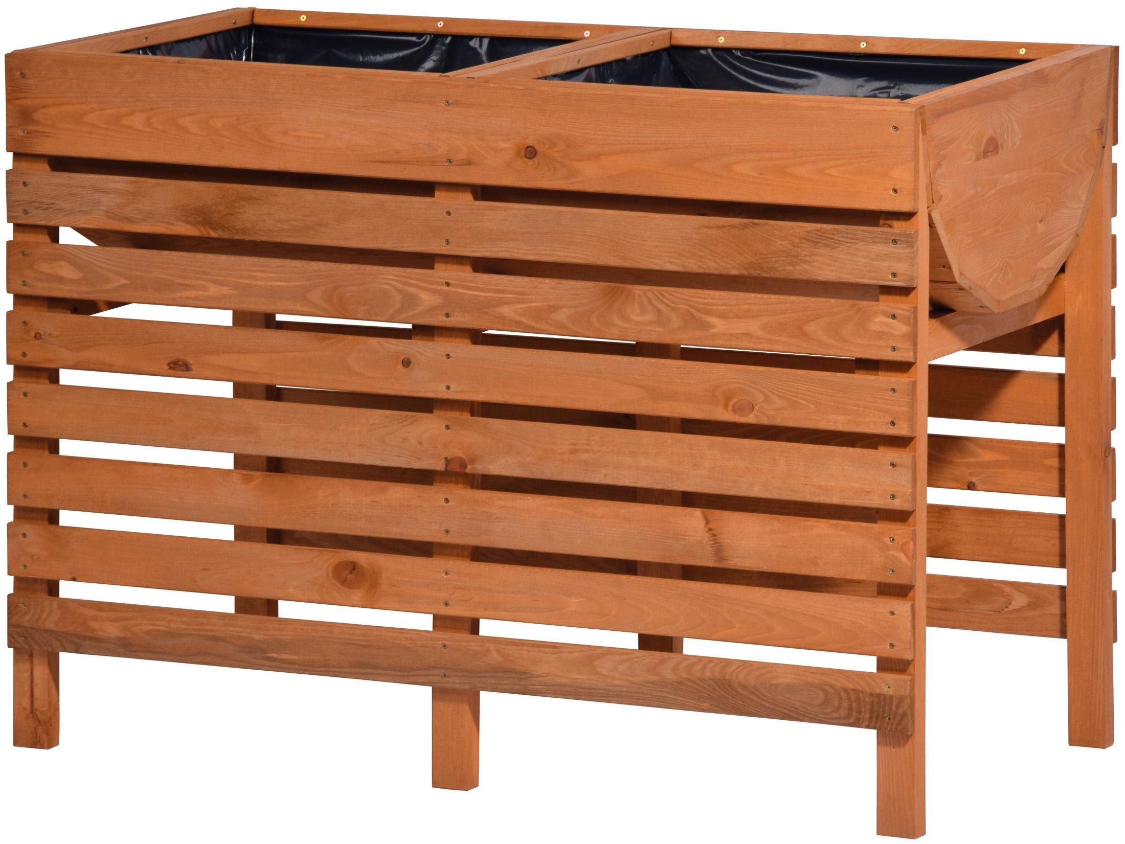 Hochbeet Hochbeet aus Holz, flexibel platzierbar 100 x 50 x 71 cm