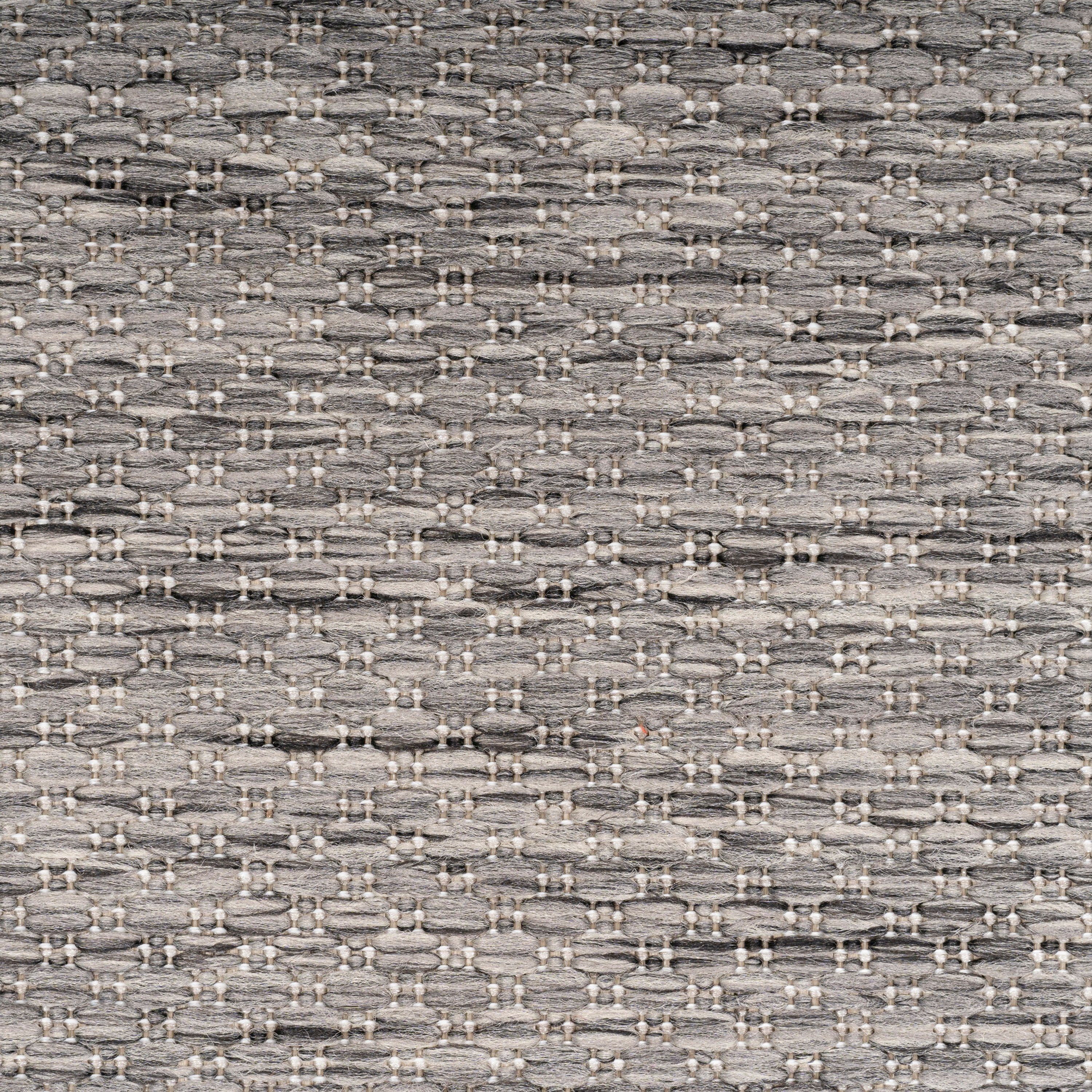 Teppium, Unicolor Höhe: Terrasse - Einfarbig, 5 Grau Rund, Küche, Teppich Teppich mm, Balkon,