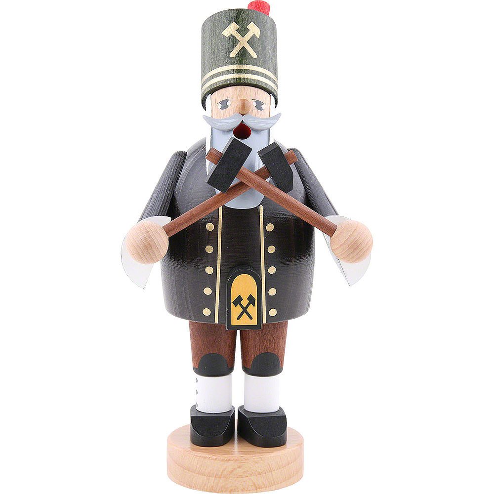 KWO Kunstgewerbe Werkstätten Räuchermännchen Bergmann mit Hammer und Schlägel (20cm) Räuchermann von KWO